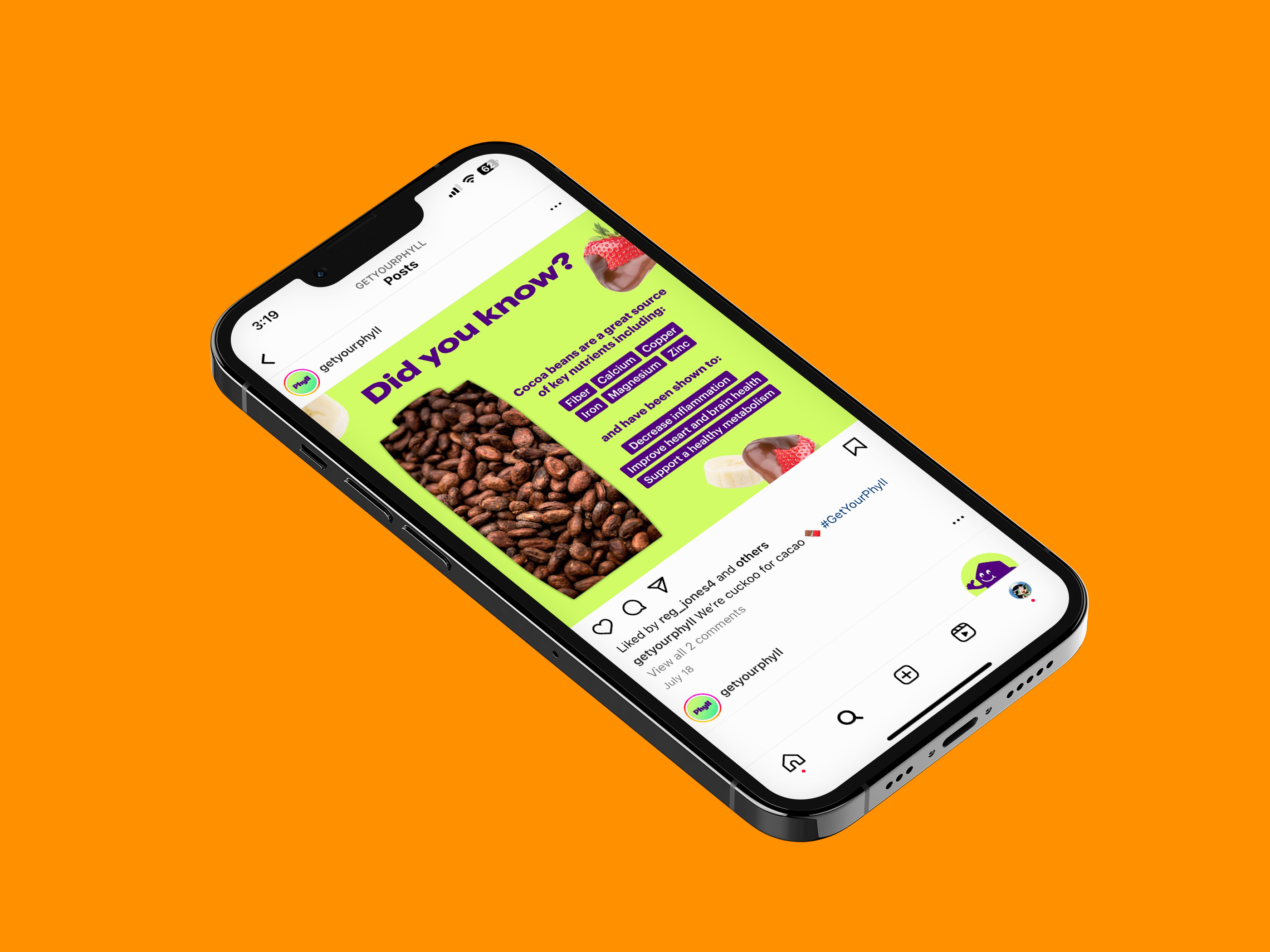Cocoa Beans Social Media Design