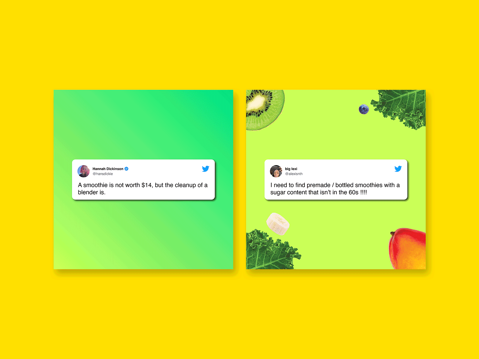 Smoothie Drink Twitter Social  Media Designs