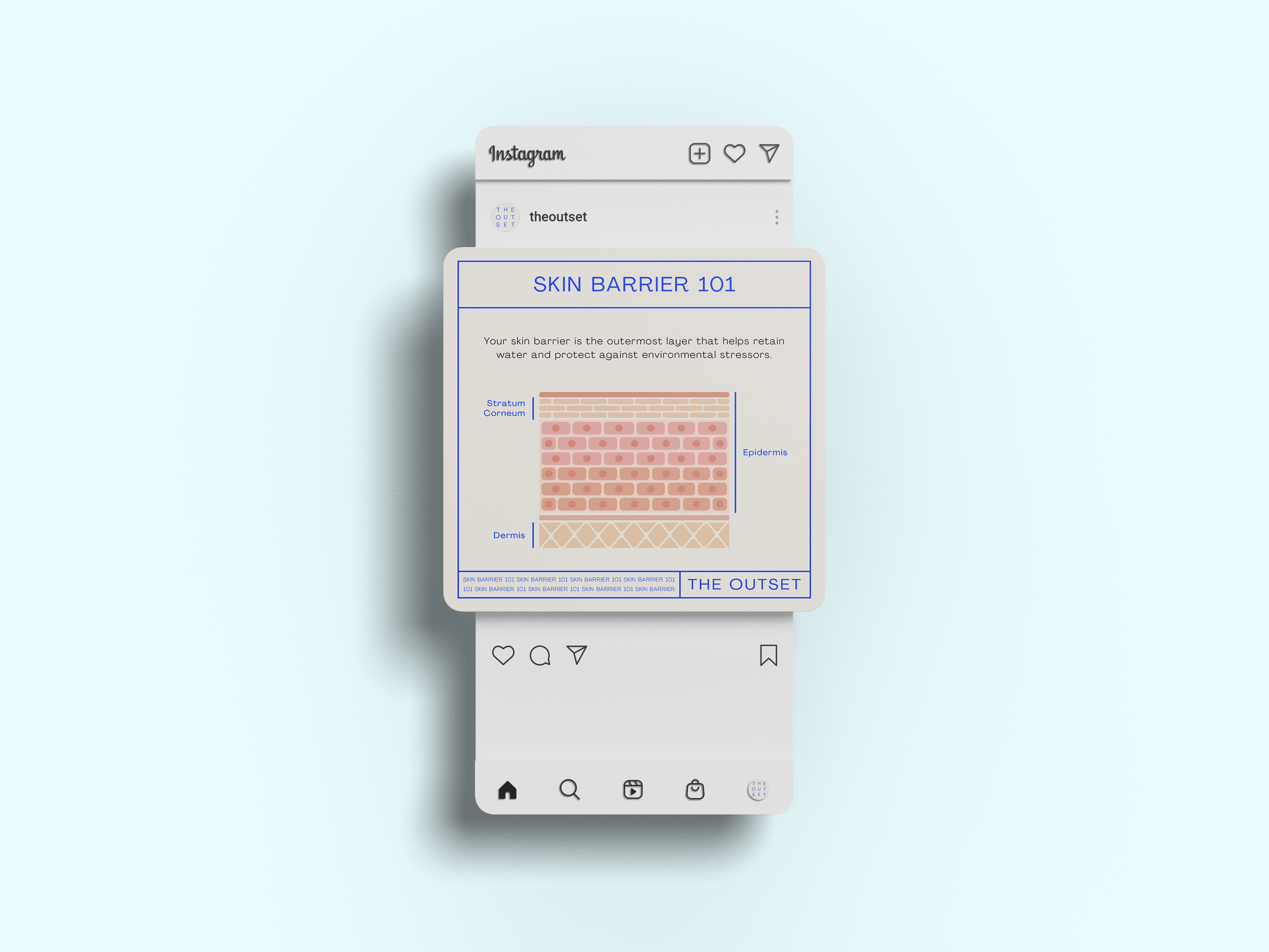 Skin Barrier Info Social Media Design