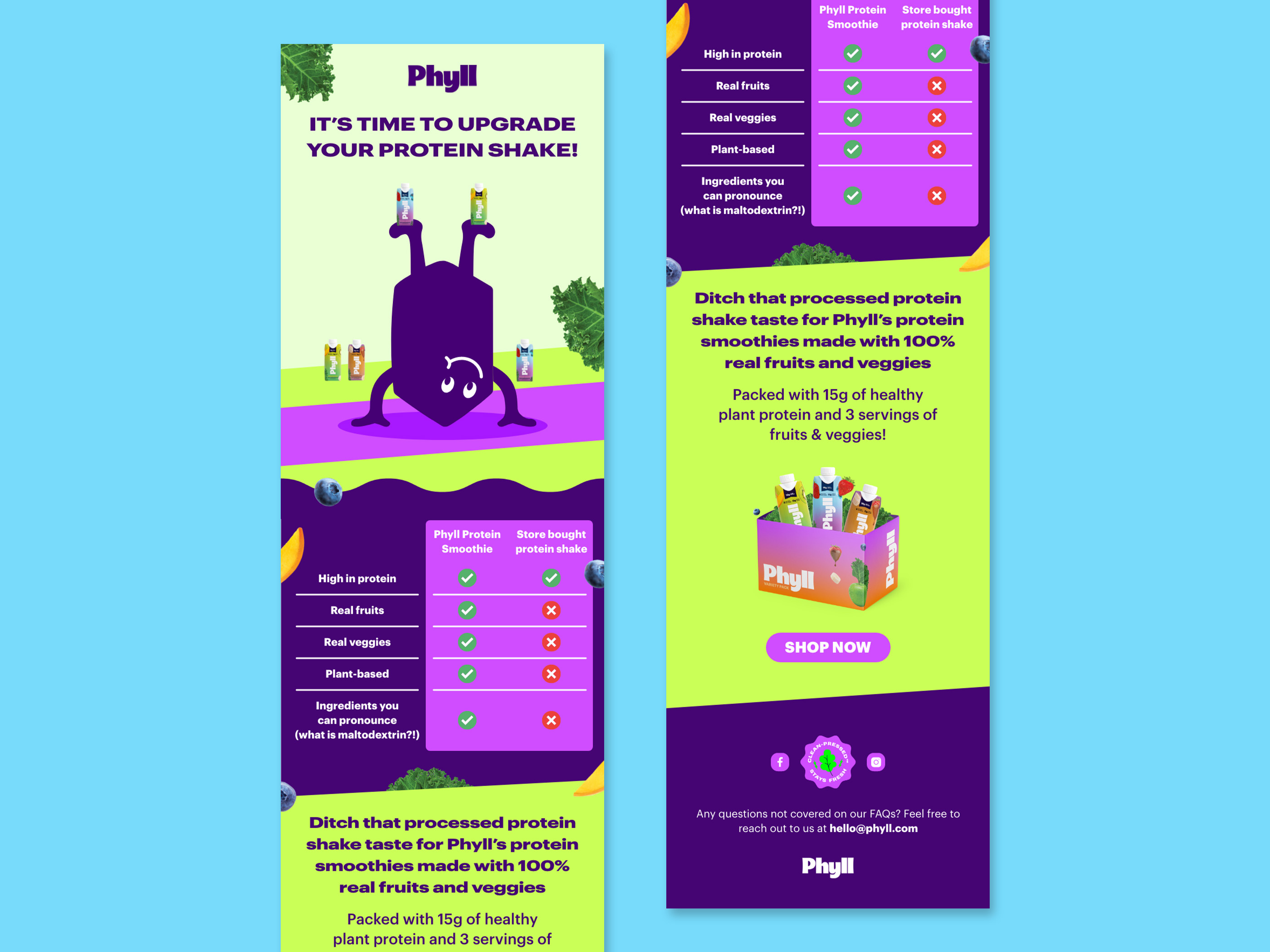 Smoothie Drink Newsletter Design