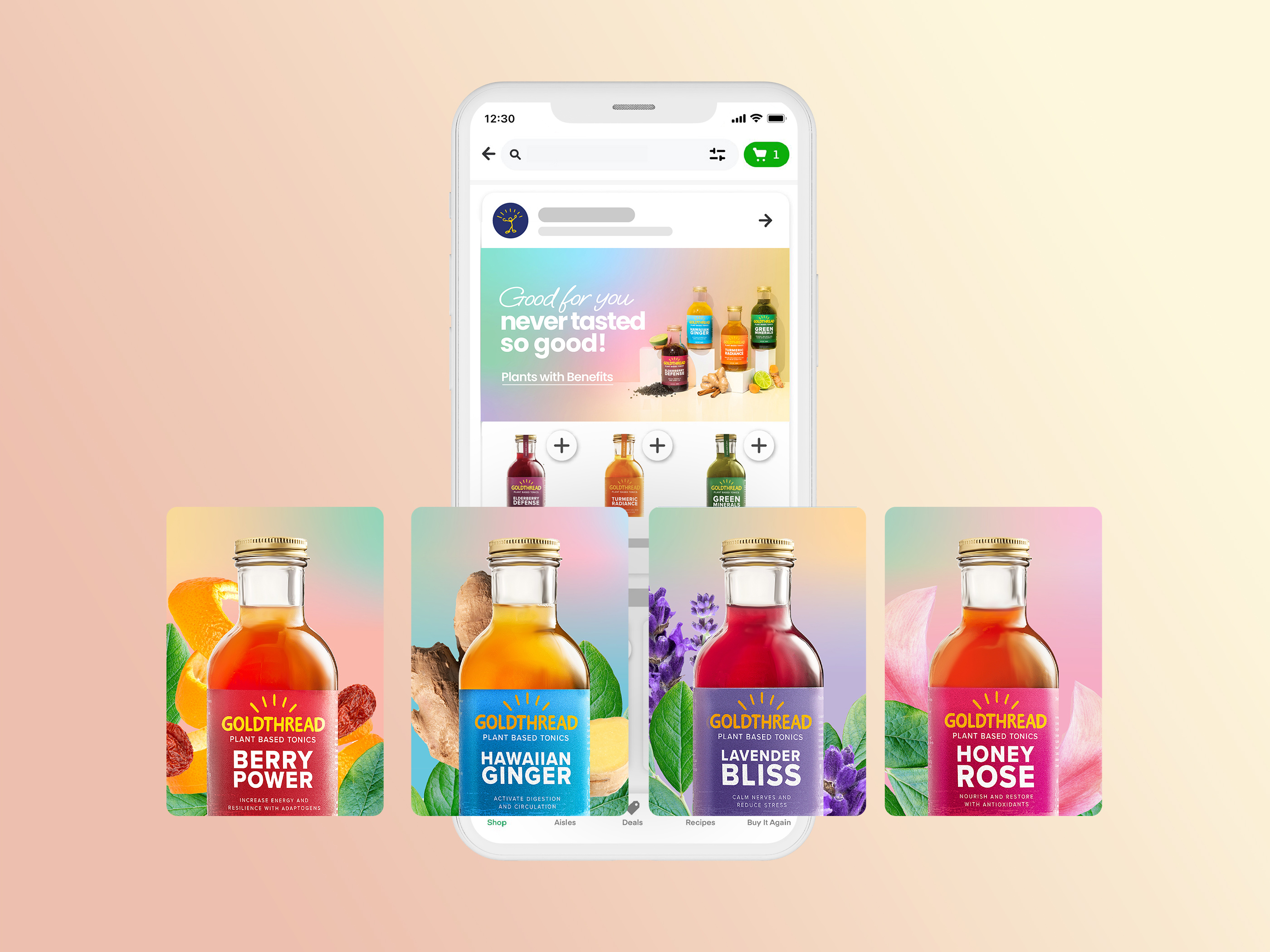 Tonic Drink Instacart Mockup