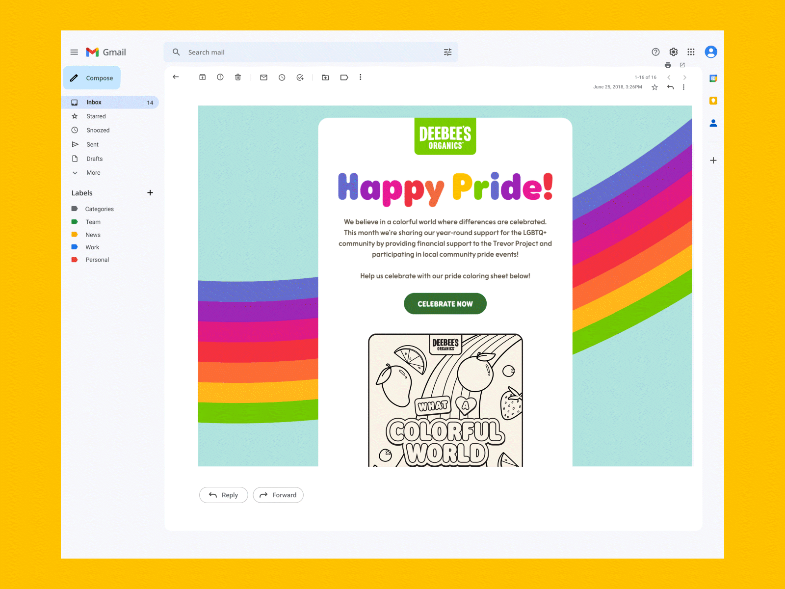 Pride Email Design