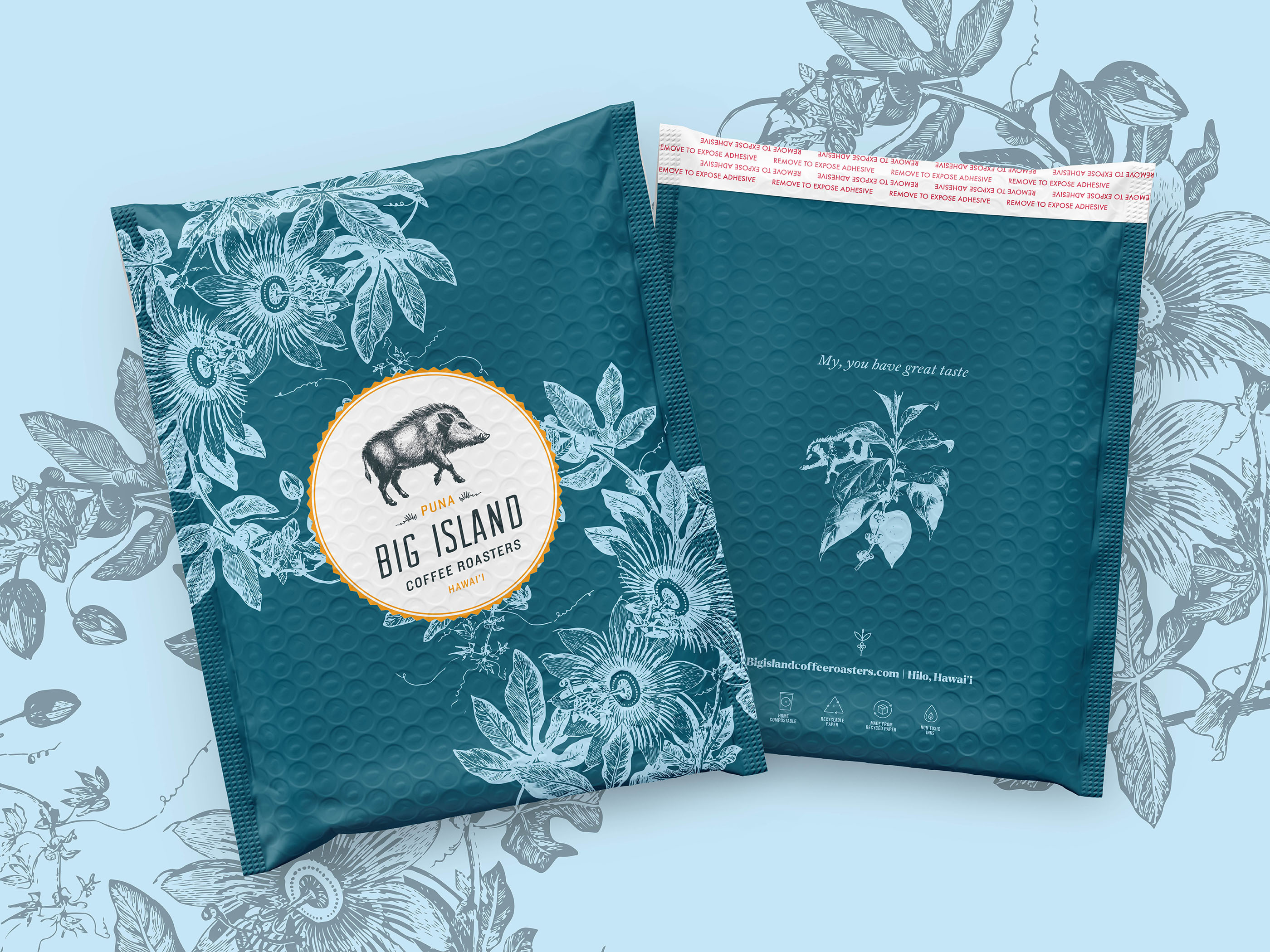 Coffee Brand Bubble Mailer