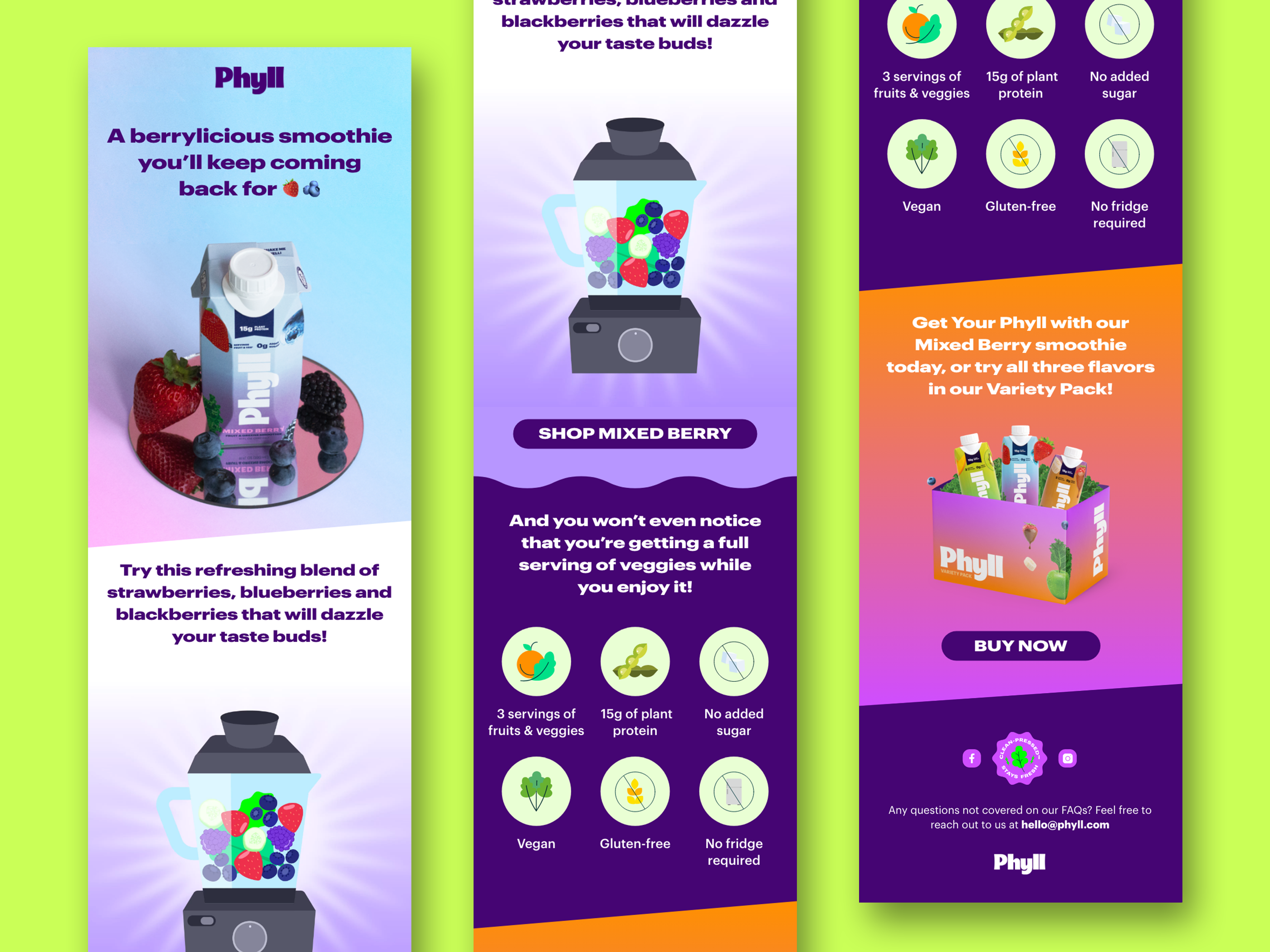 Smoothie Drink Email Design