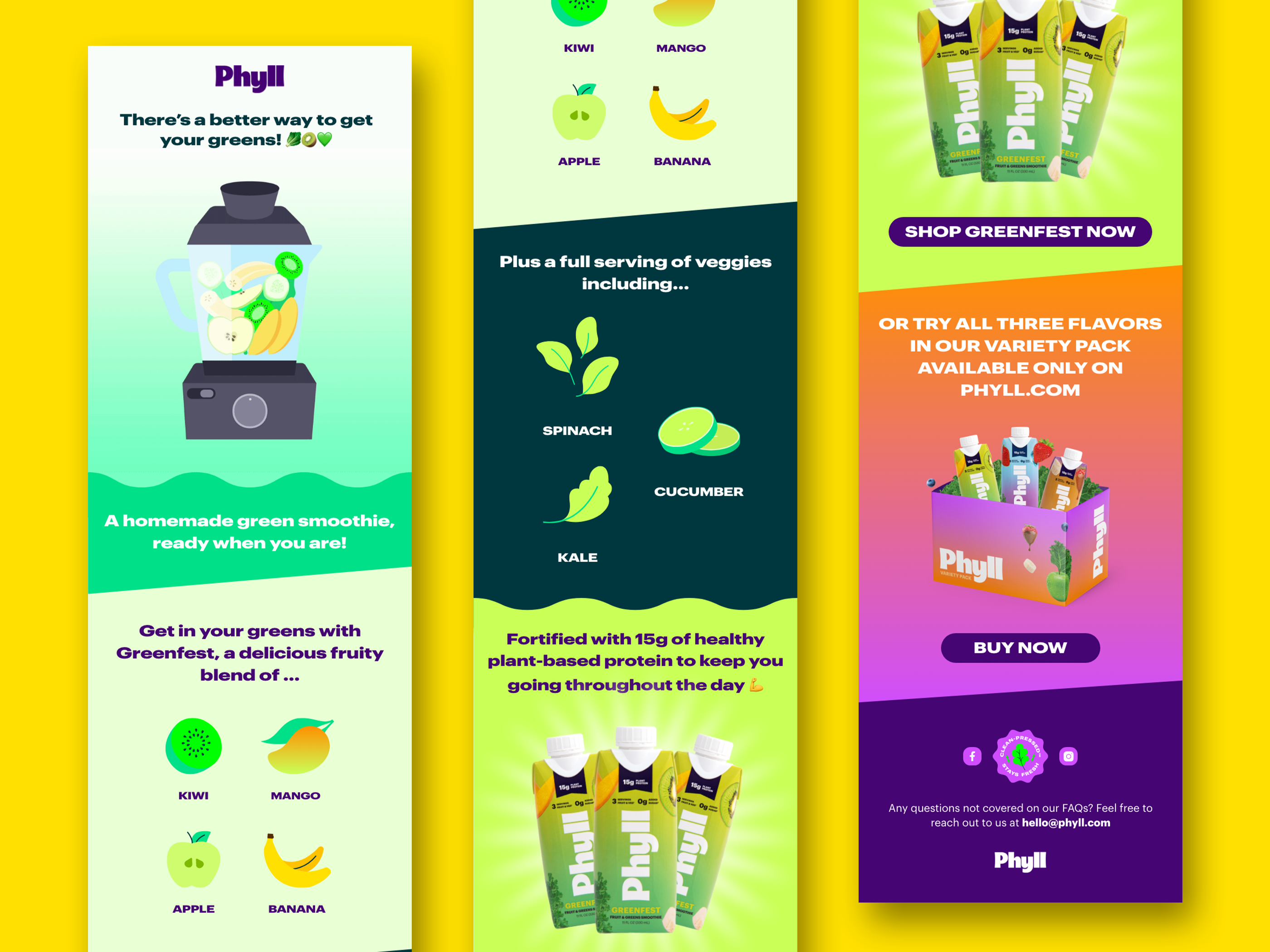 Smoothie Brand Email Newsletter Design