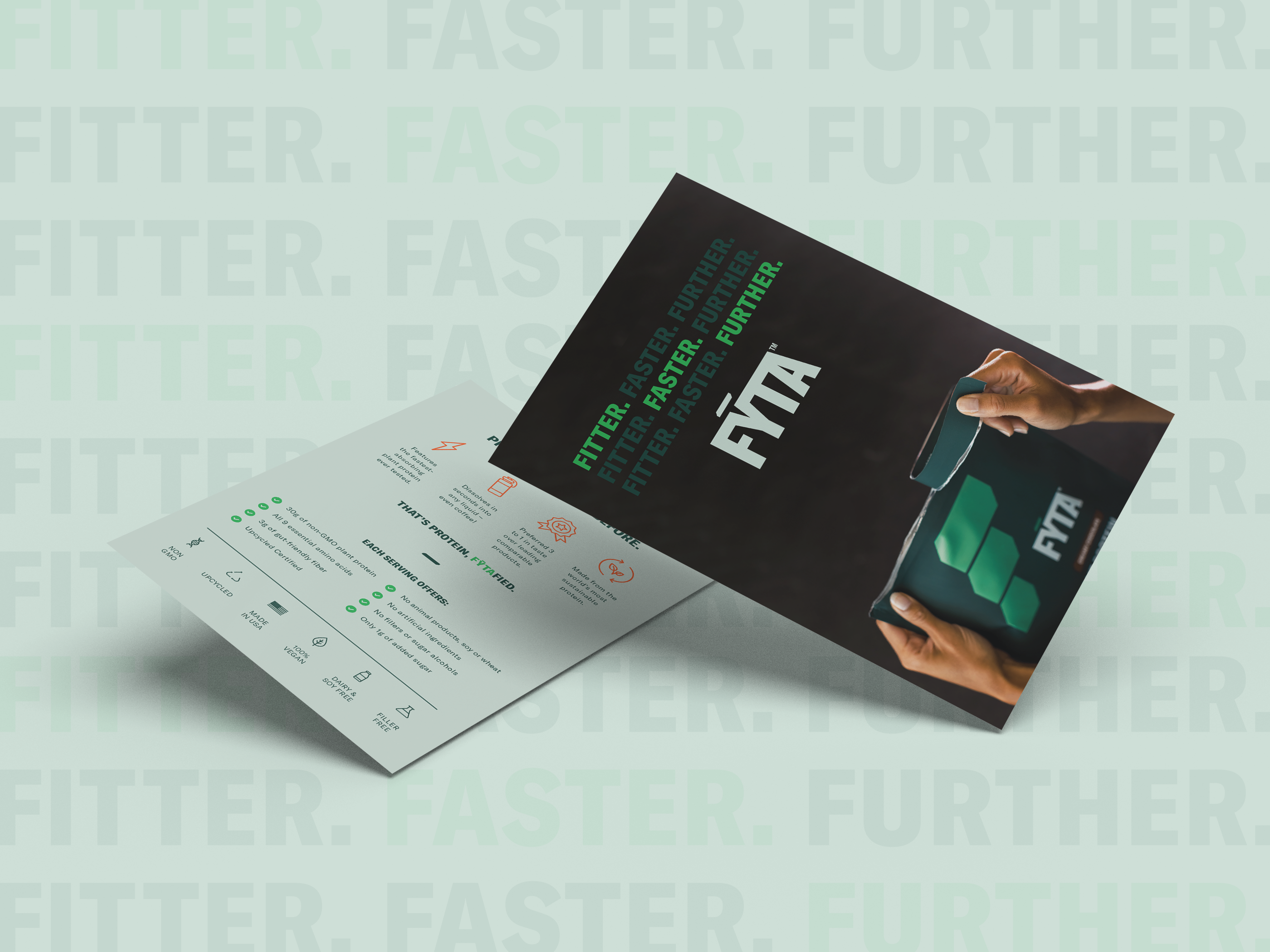 Protein Powder Postcard Design