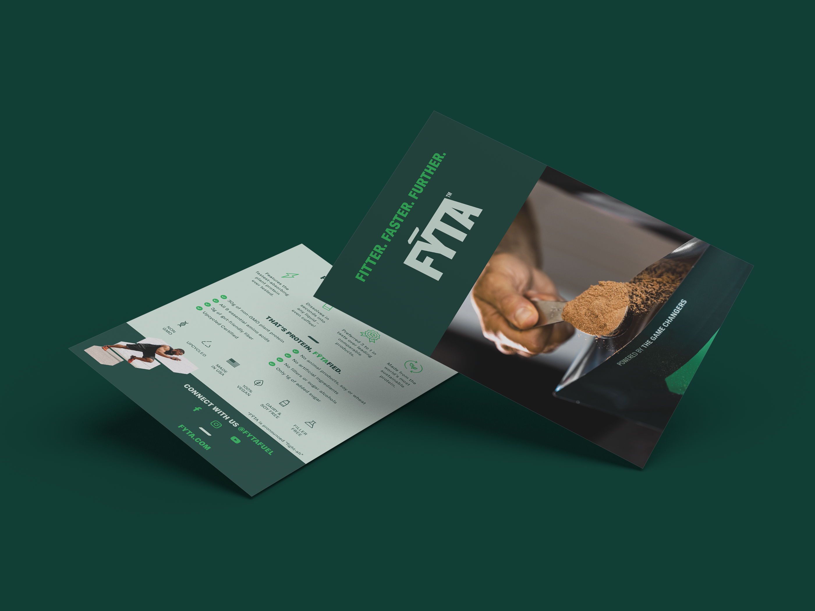 Protein Powder Promotional Postcard Design