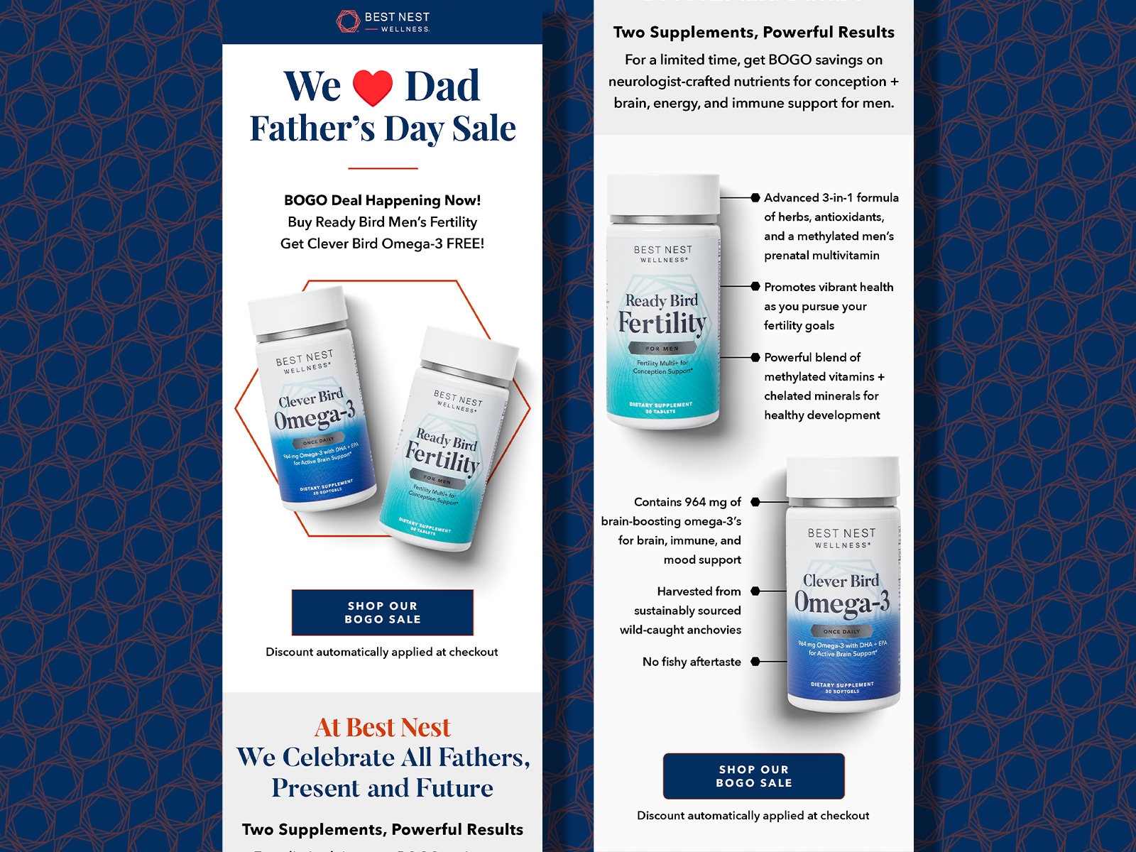 Supplements Father's Day Email