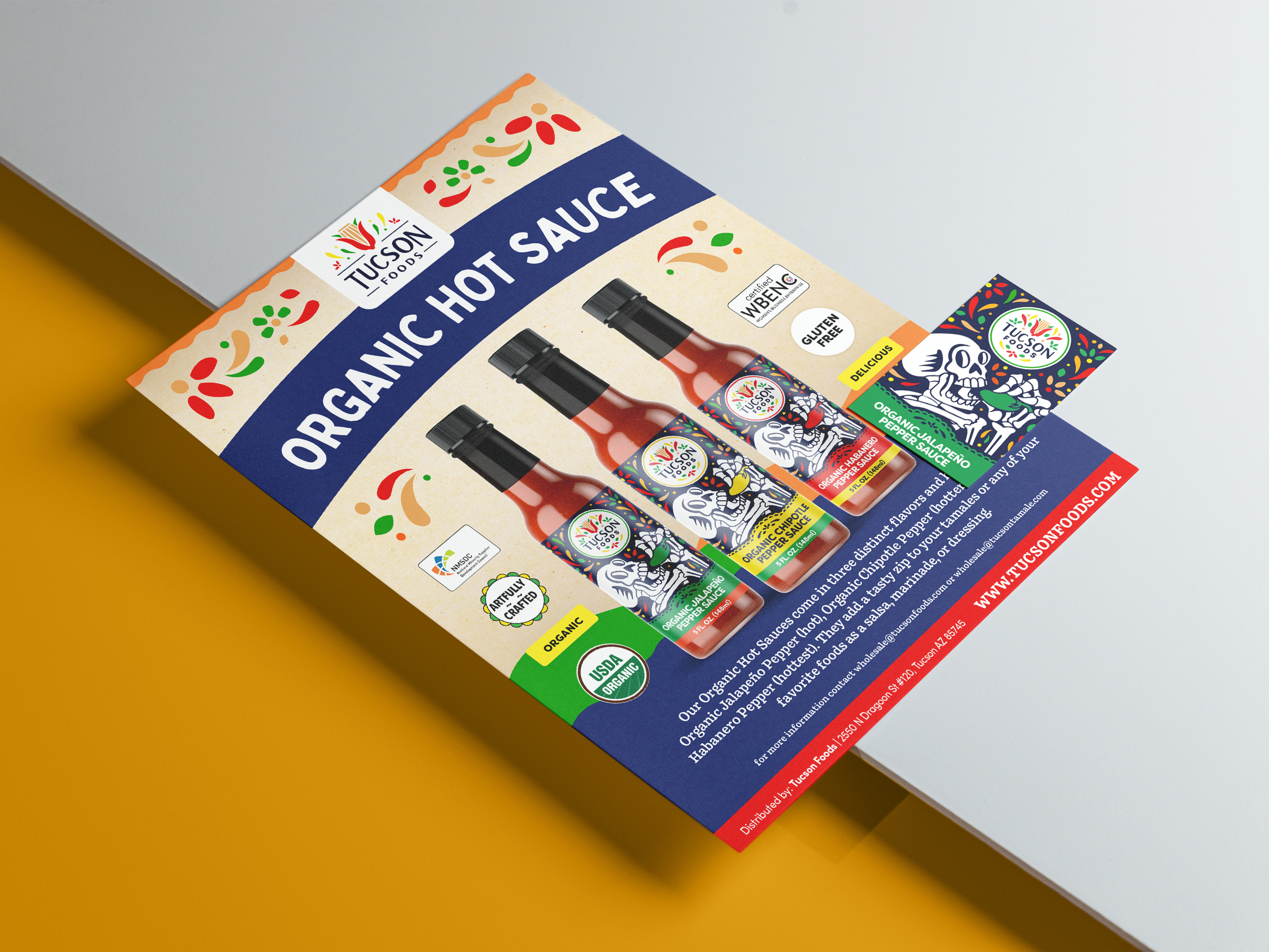 Hot Sauce Sell Sheet Design