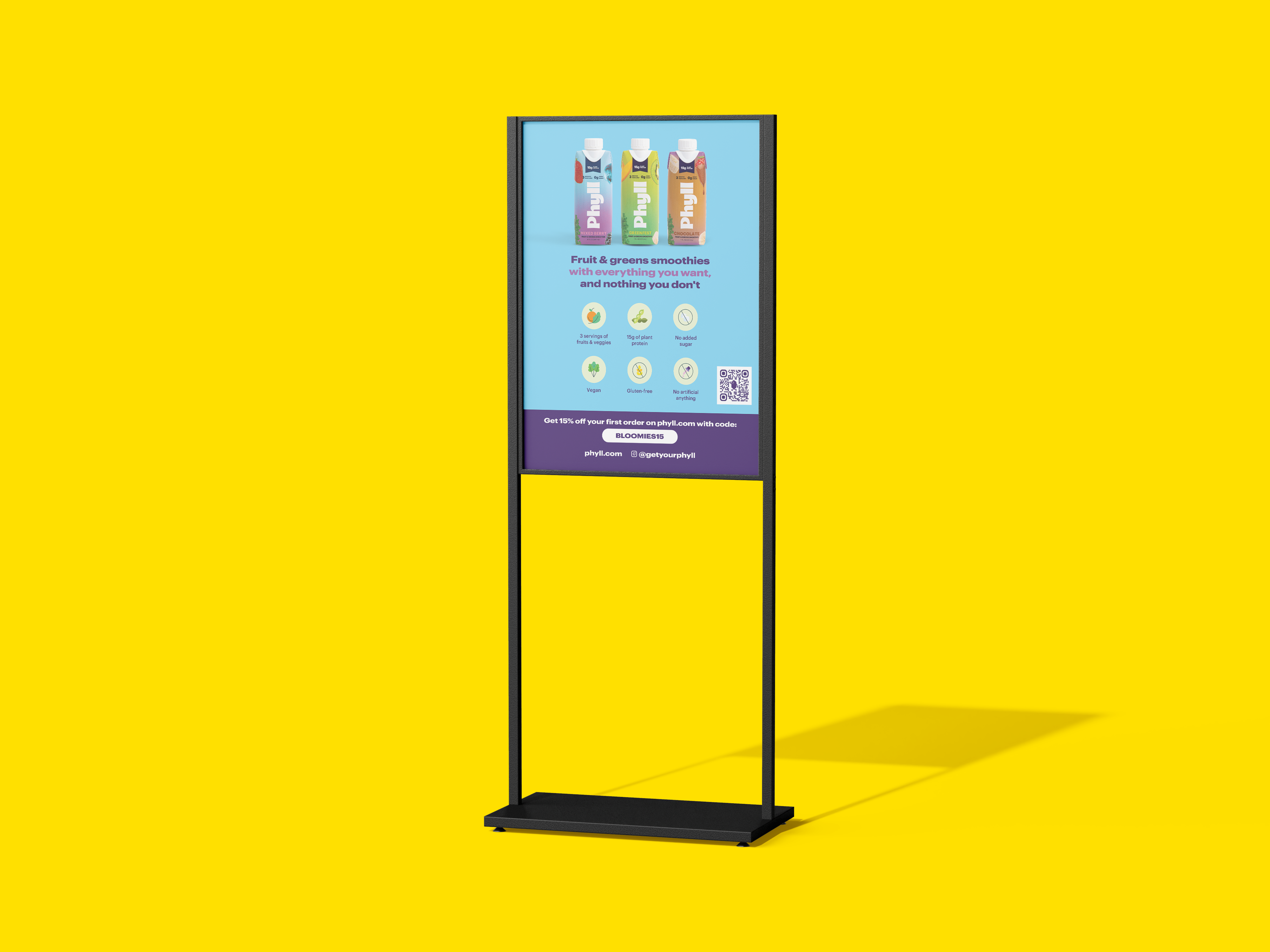 Smoothie Event Sign Stand