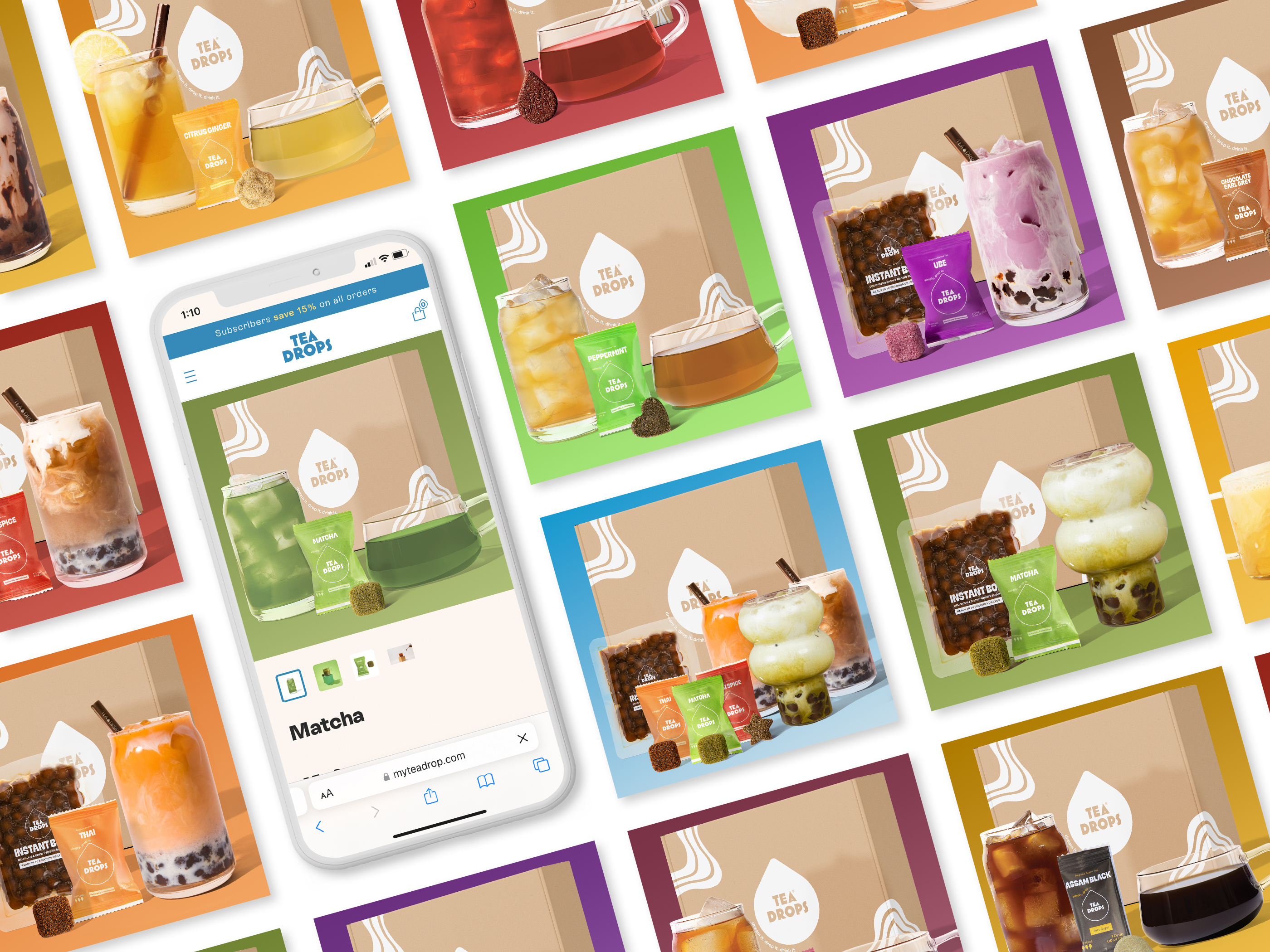 Tea Drops Ad Designs