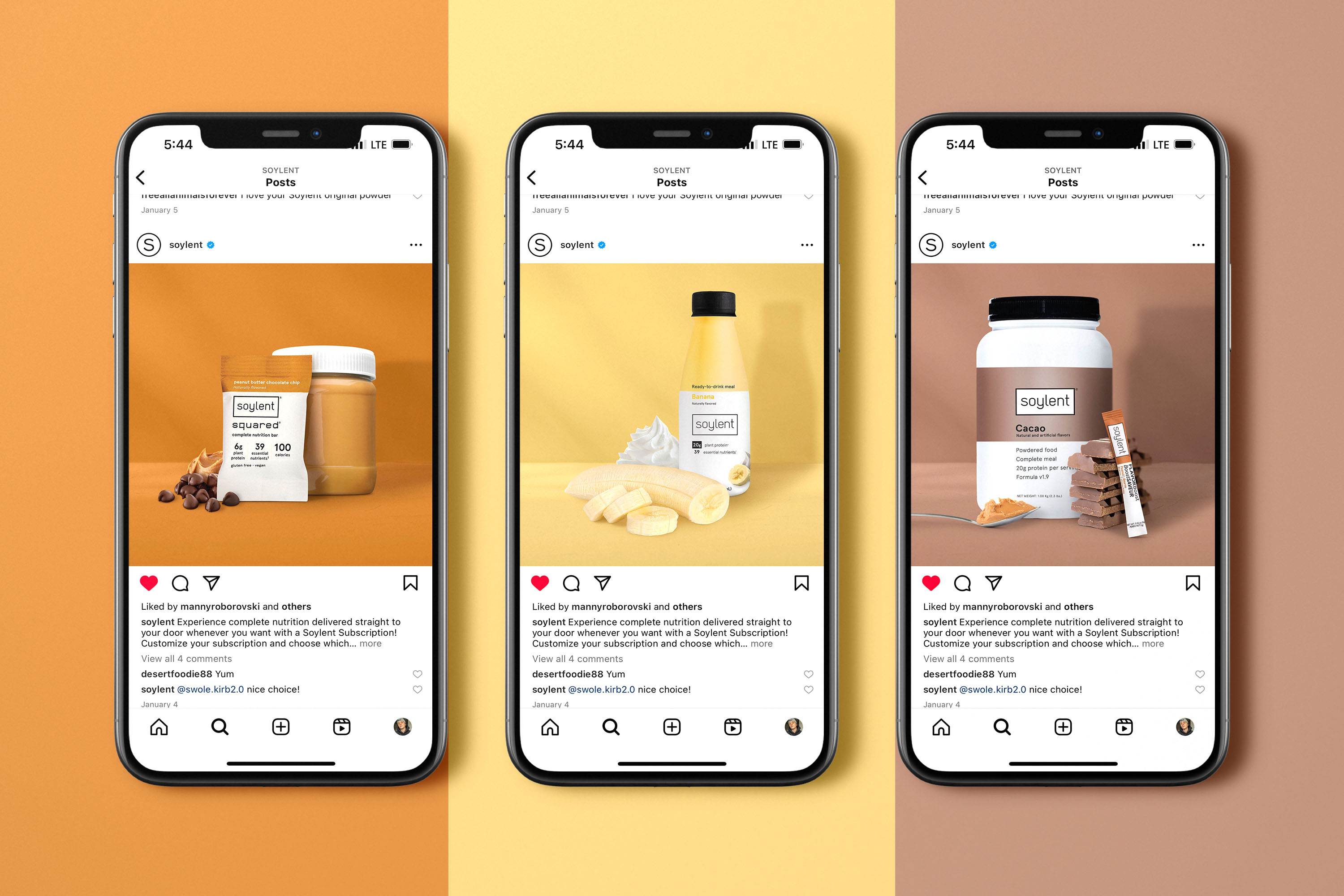 Protein Drink SOcial Media Cards