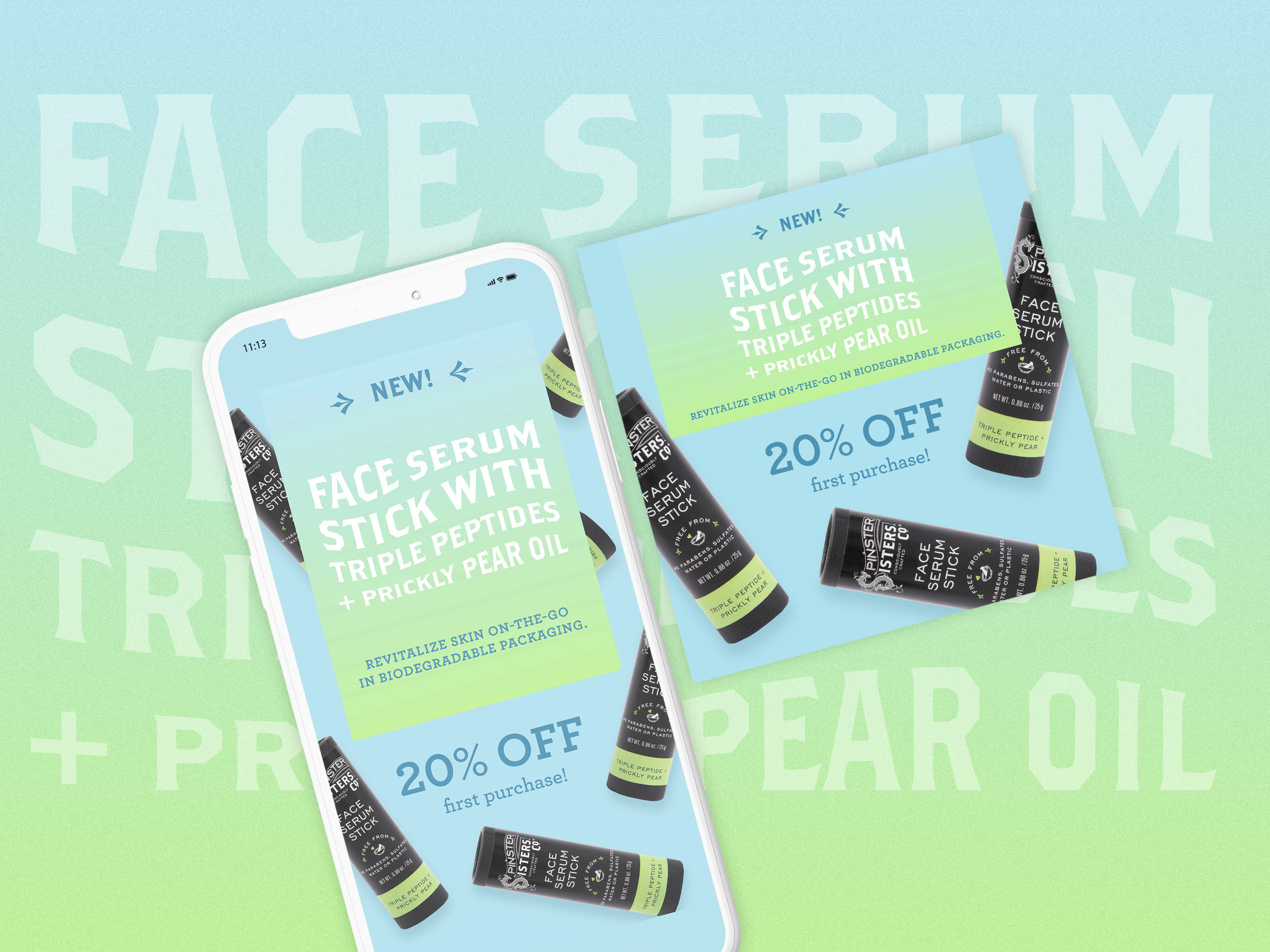 Face Serum Social Media Cards