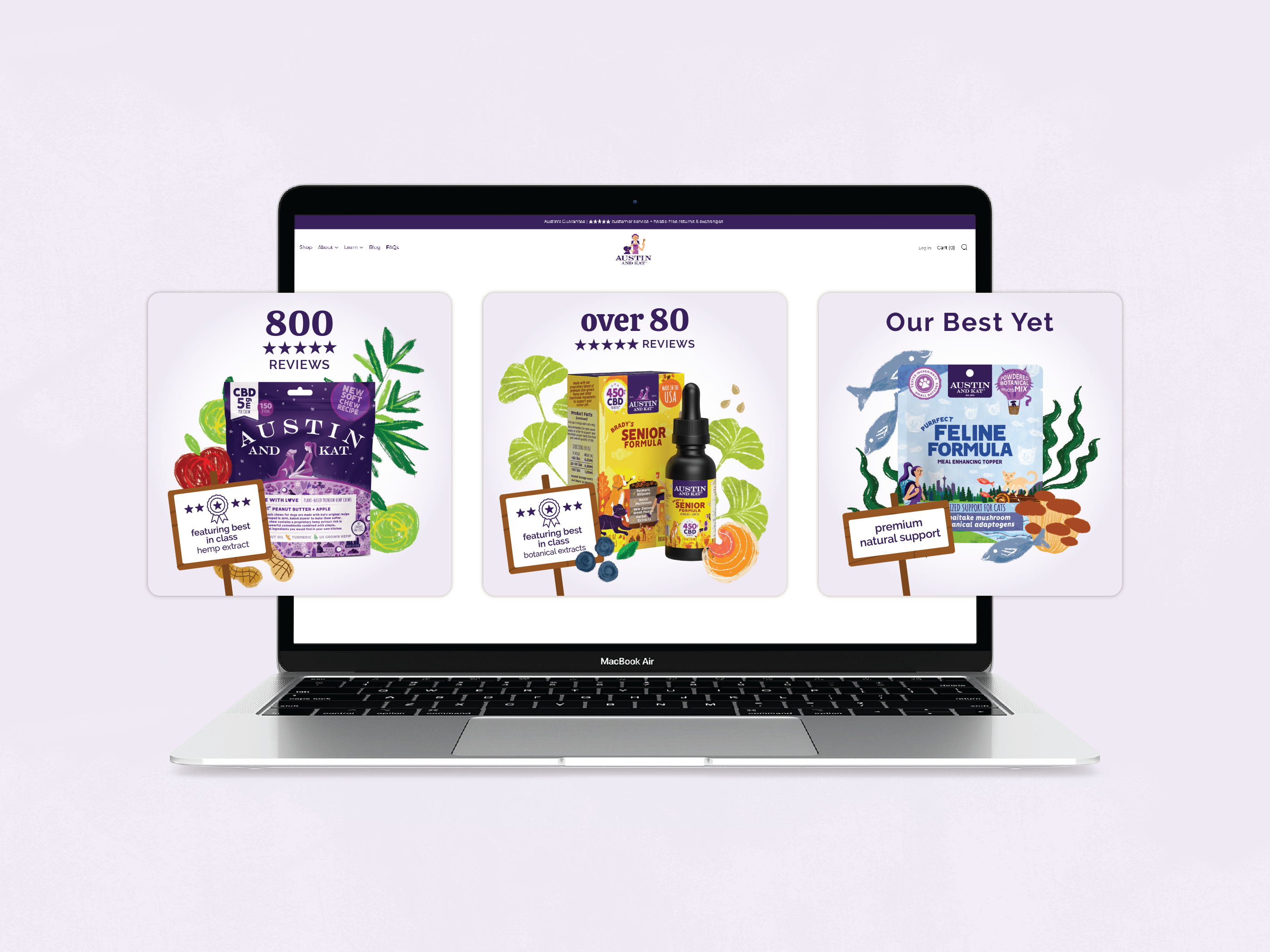 CBD Product Review Website Design