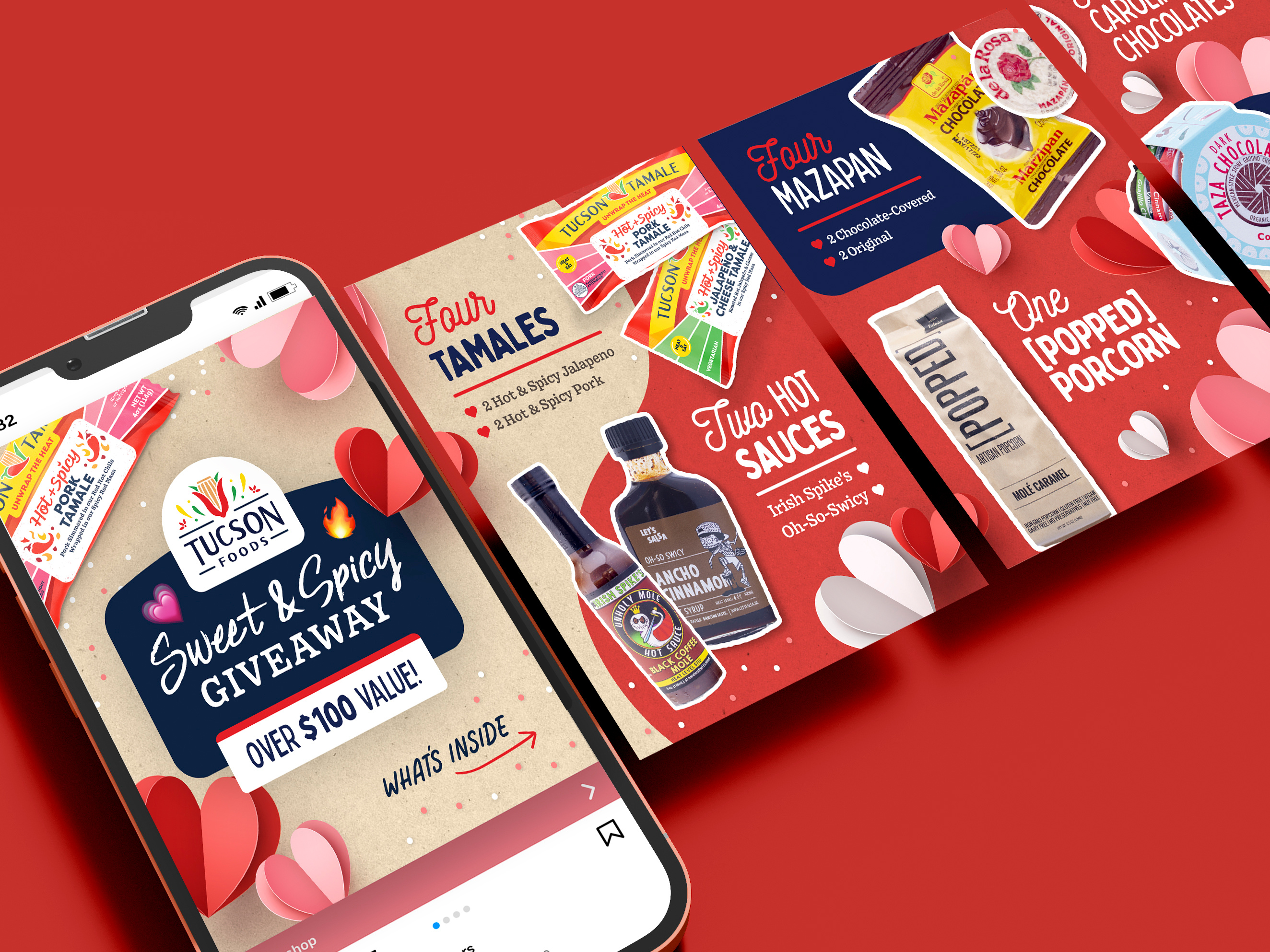 Tamale Valentine's Day Social Media Design