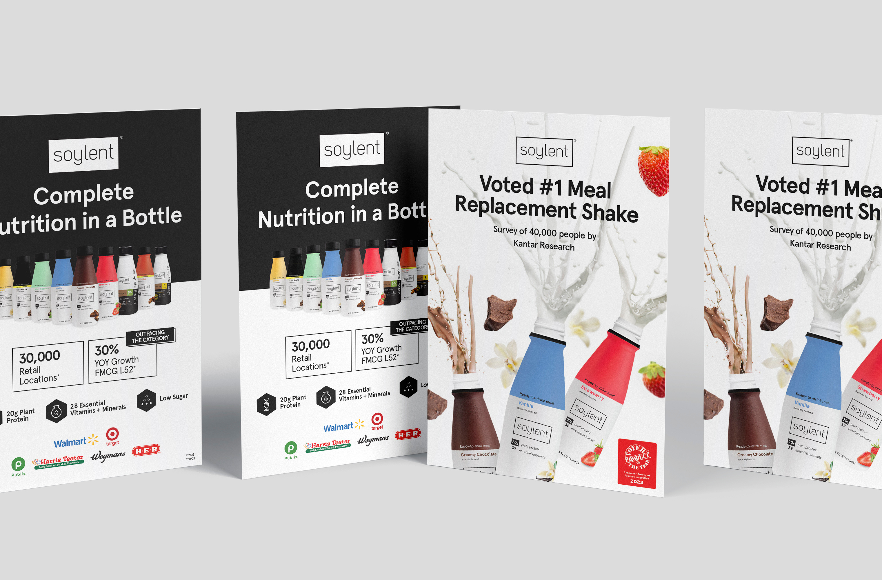 Health Drink Postcard Design