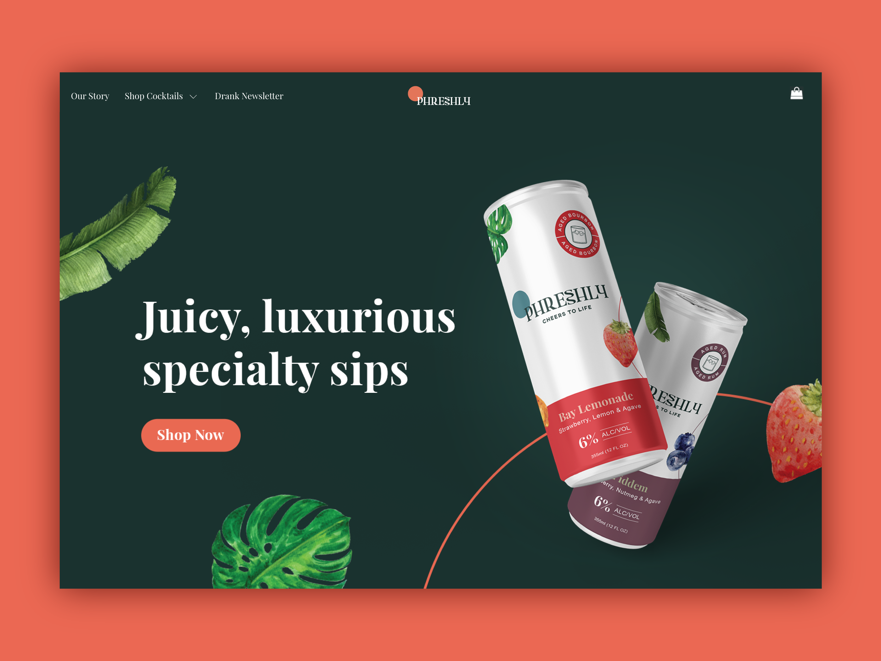 Healthy Drink Web Banner Design