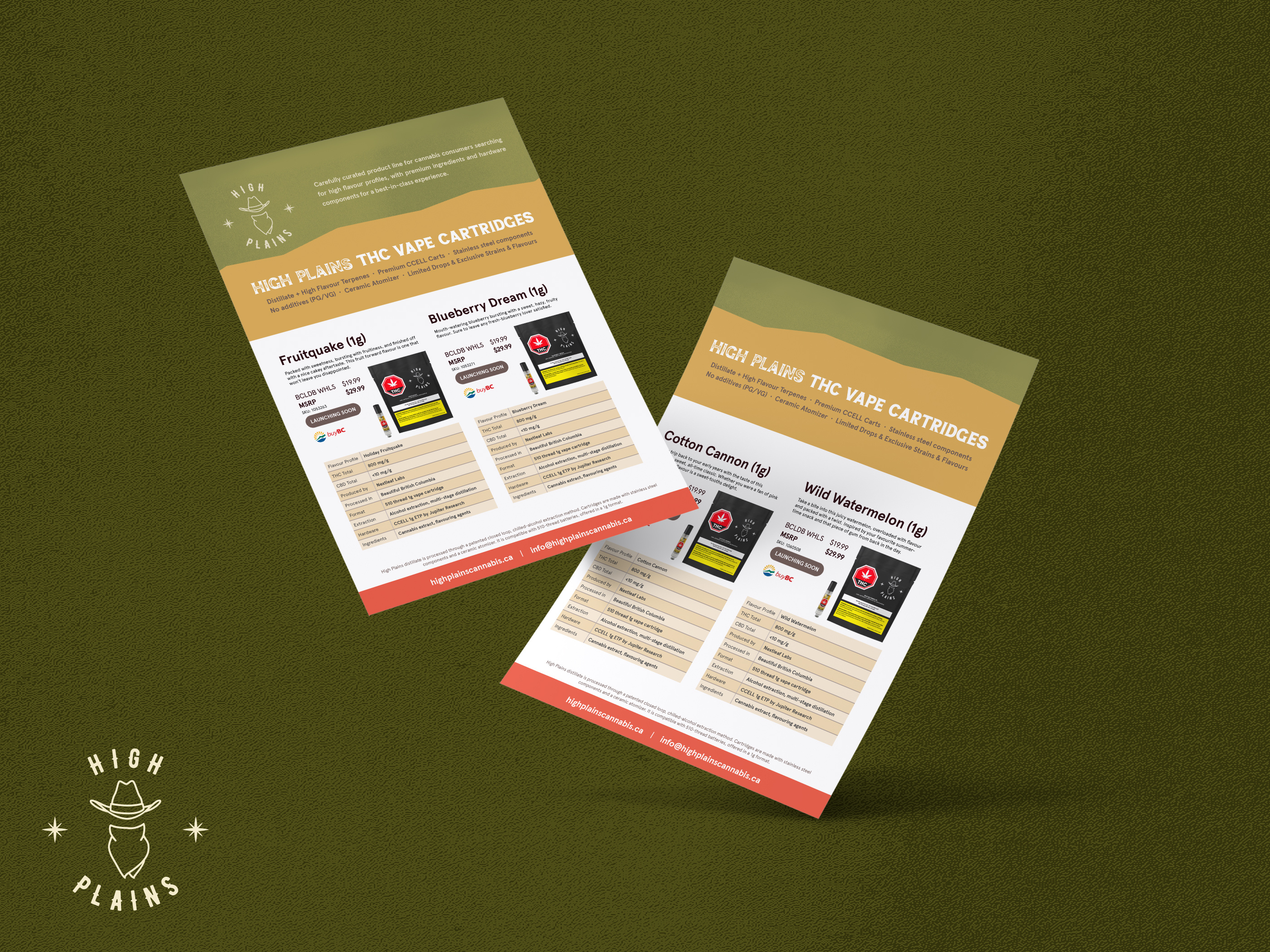 Cannabis Sell Sheet Design