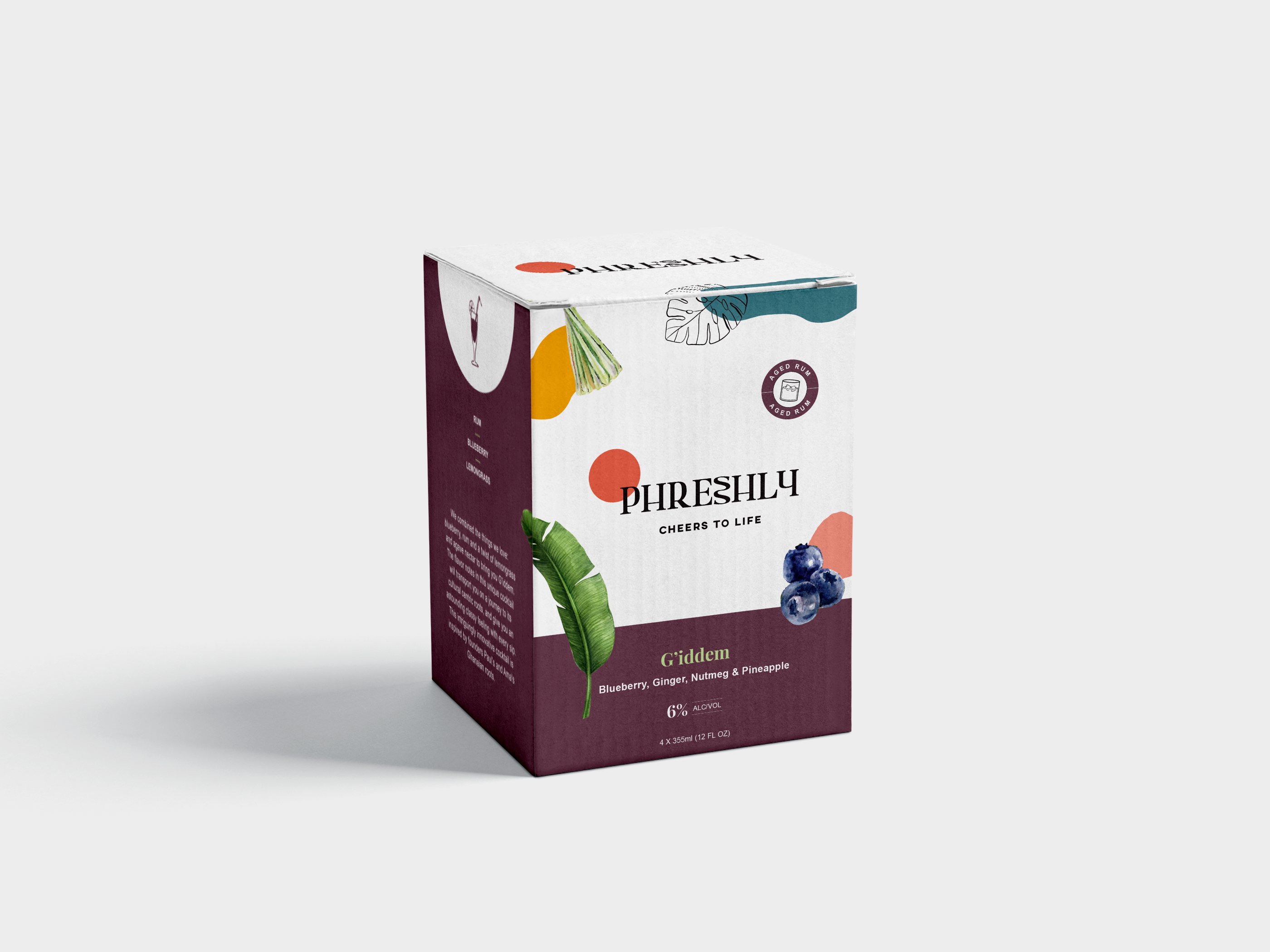 Adult Beverage 4-Pack Box Design