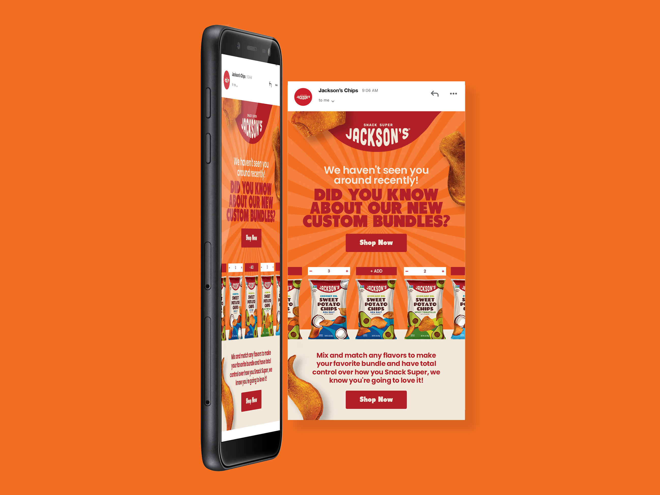 Snack Custom Bundle Email Design