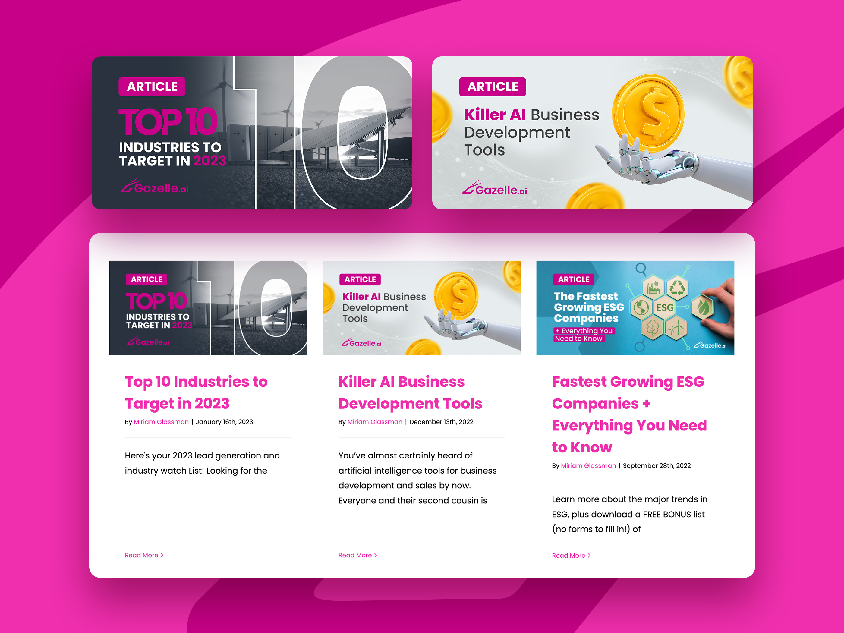 Web Banner Designs for AI Brand