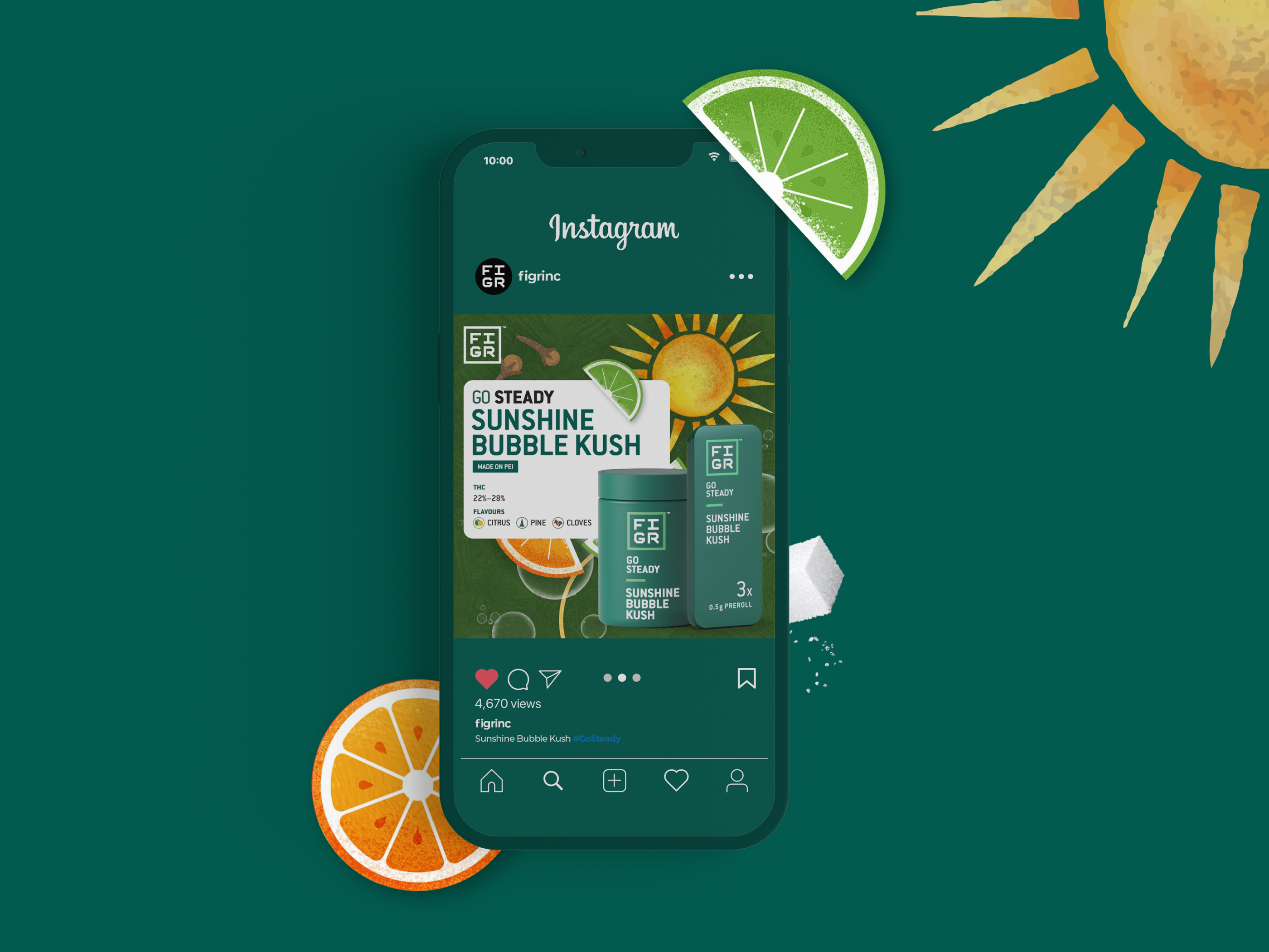 Cannabis Kush Social Media Design