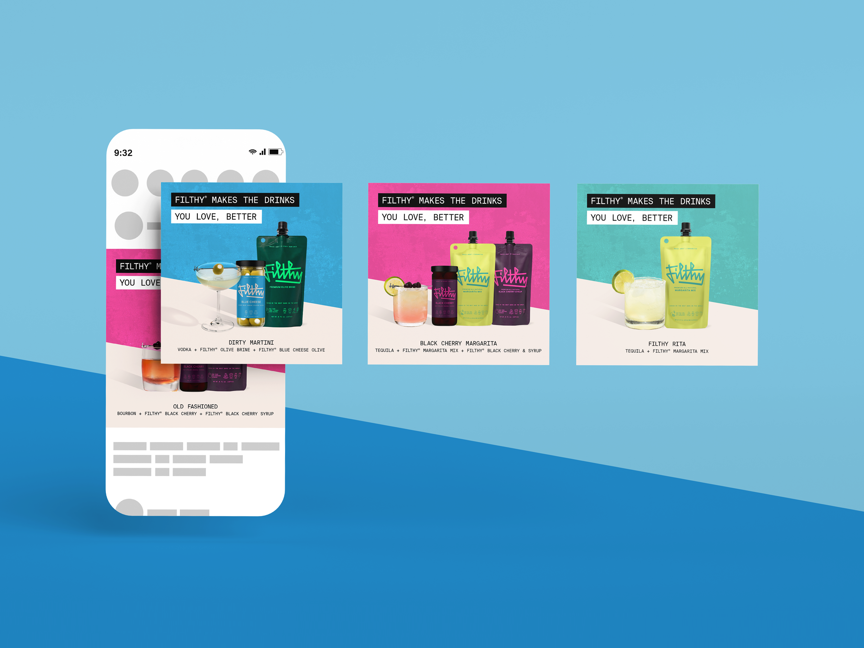 Cocktail Recipe Social Media Design