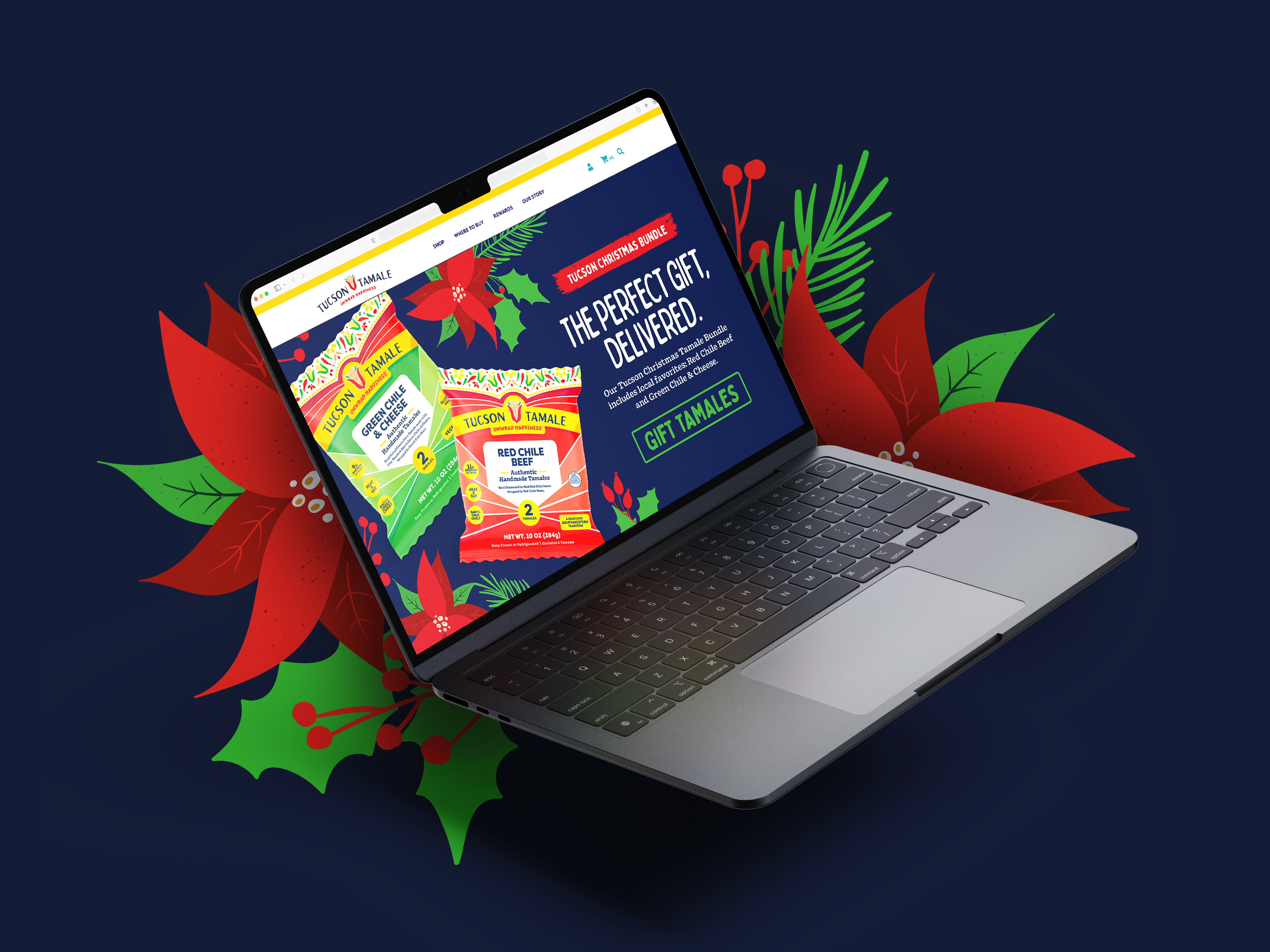Tamale Holiday Web Banner Design