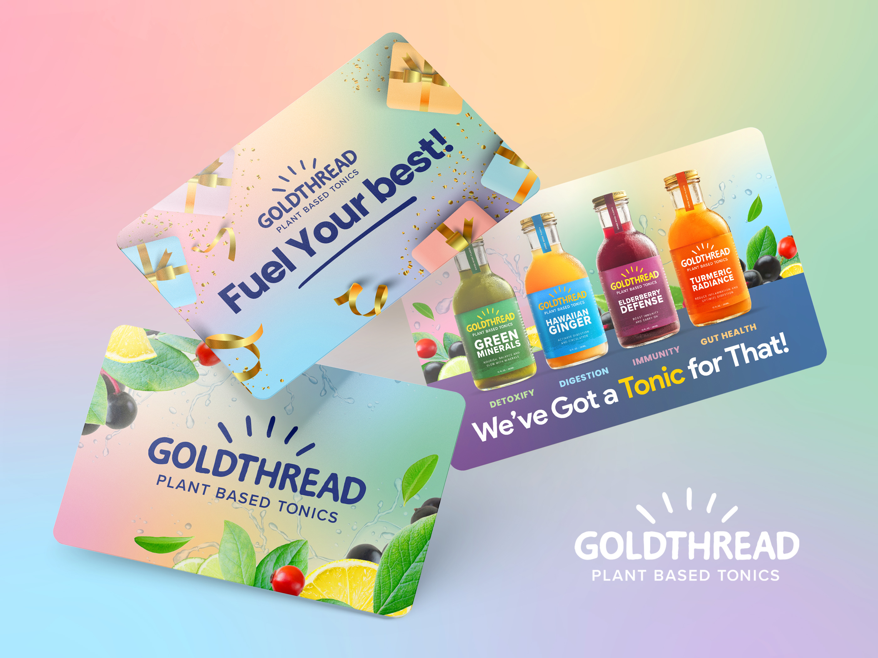 Tonic Drink Gift Card Designs