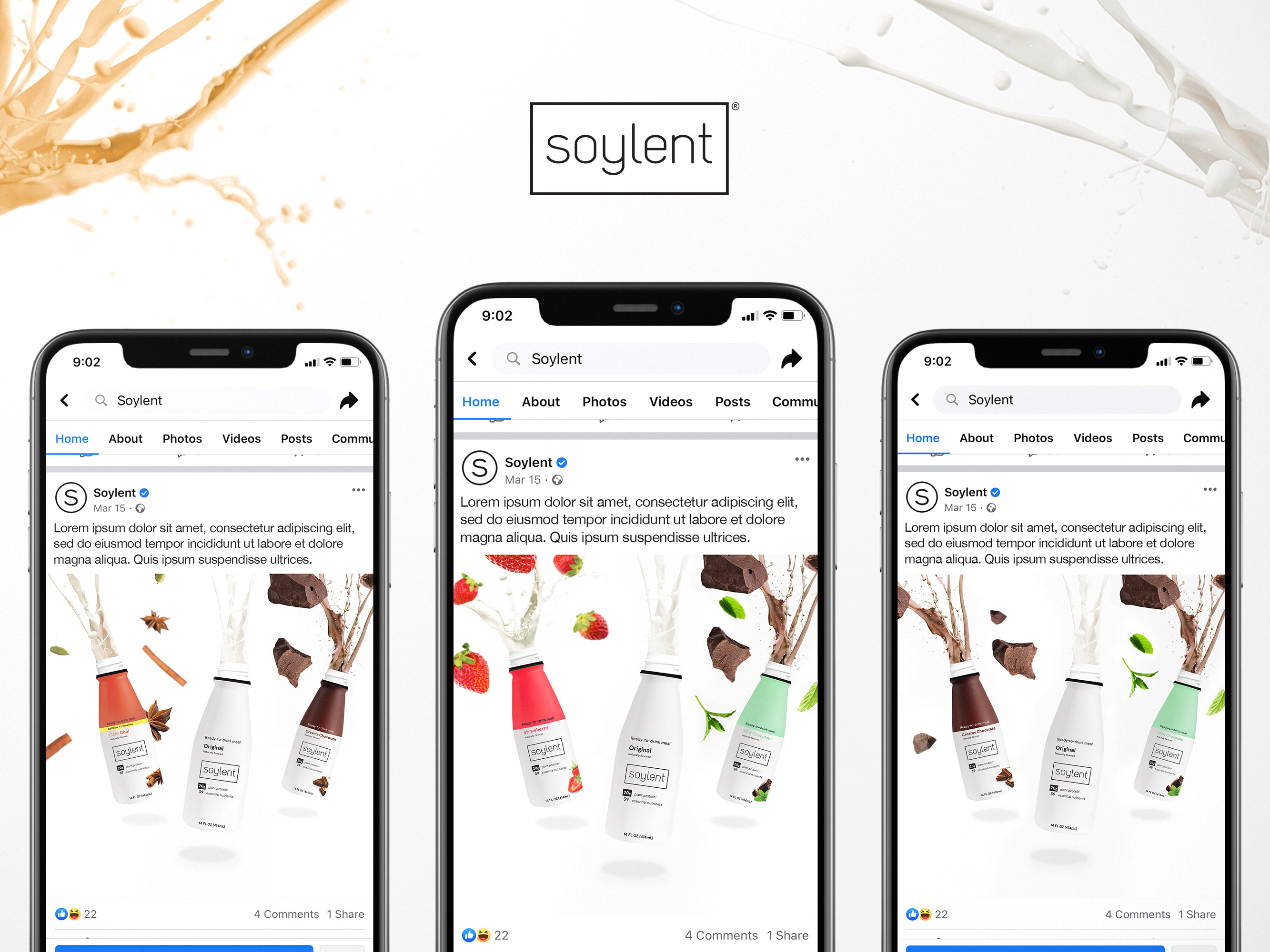 Health Drink Social Media Design