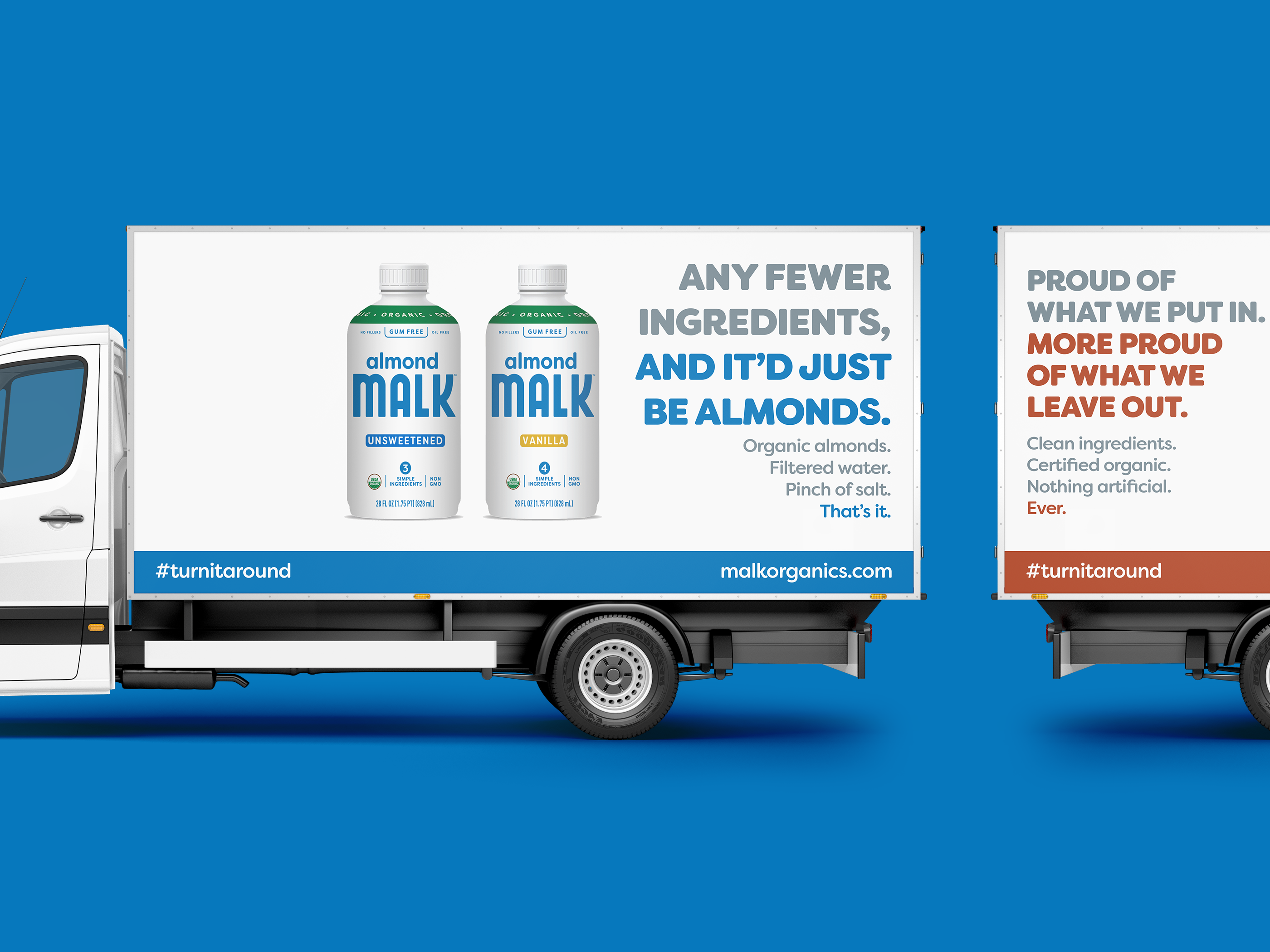 Almond Milk Truck Ad Design