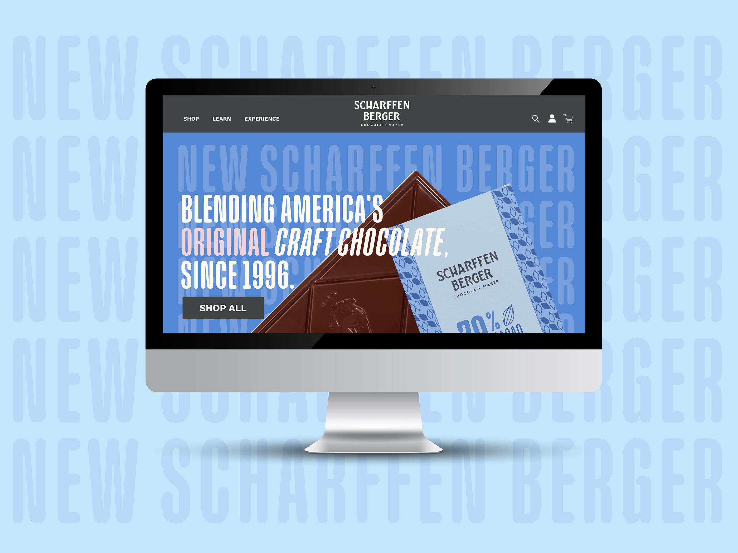 Chocolate Bar Website Banner