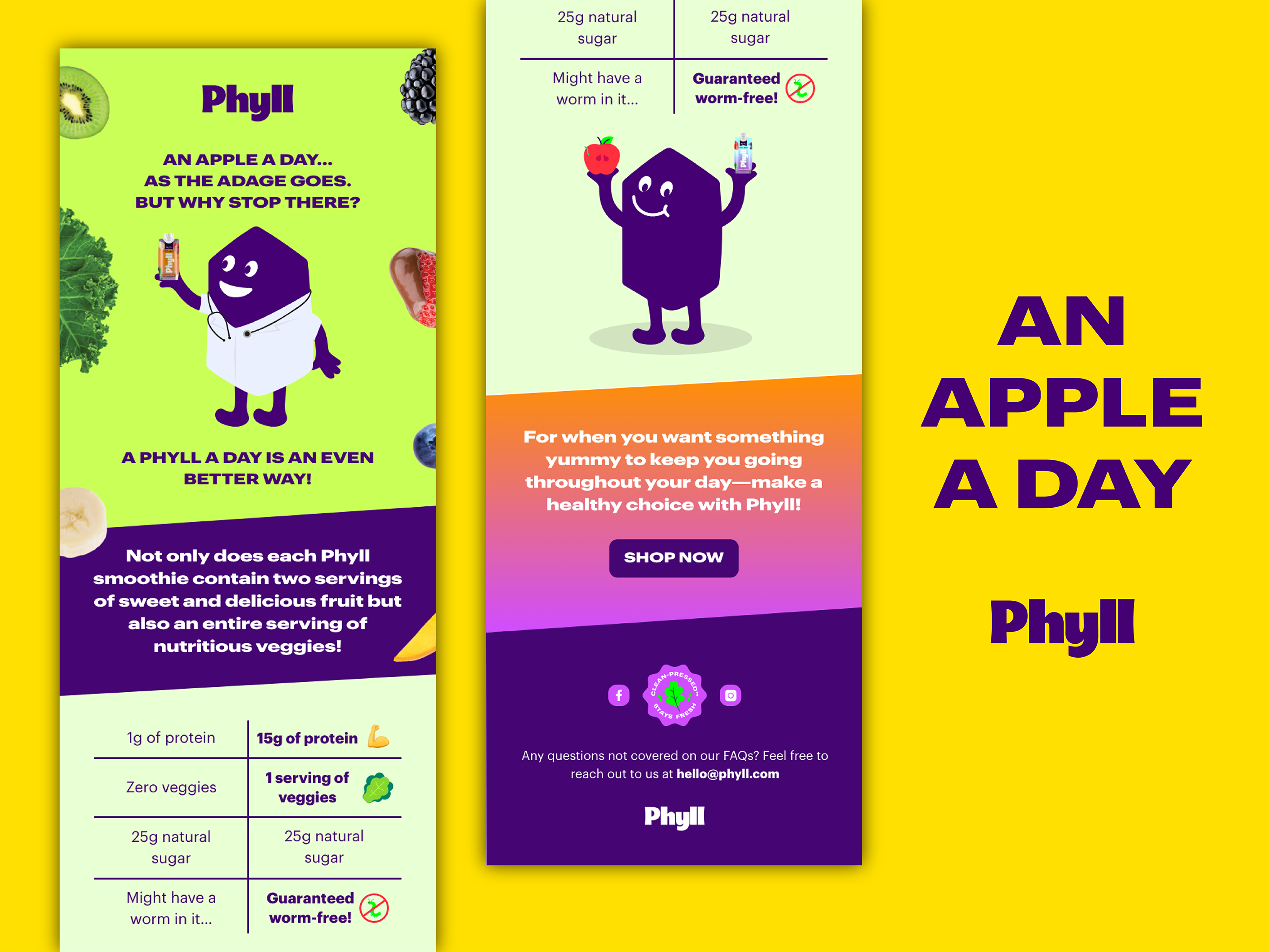 Protein Healthy Newsletter Design