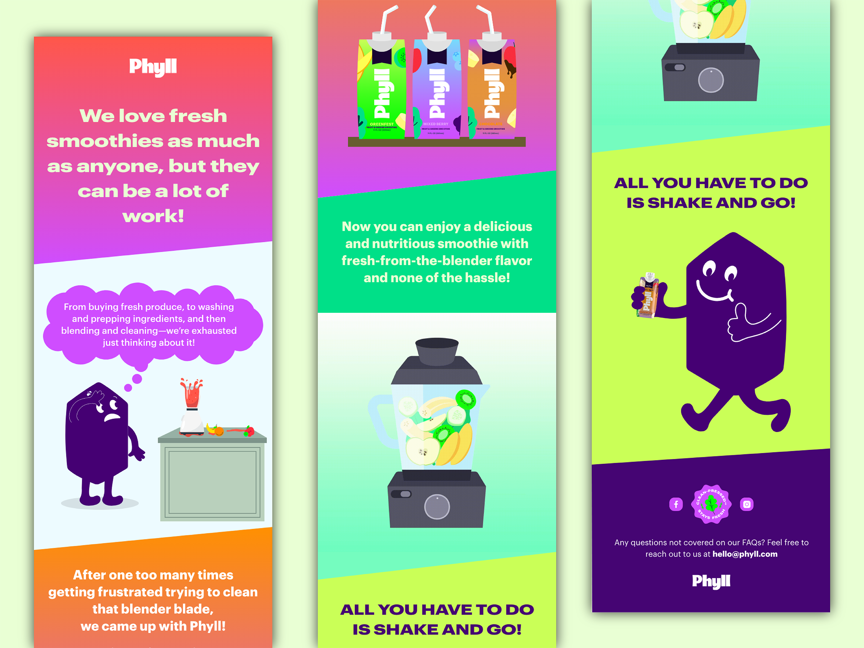 Healthy Beverage Email Newsletter Design
