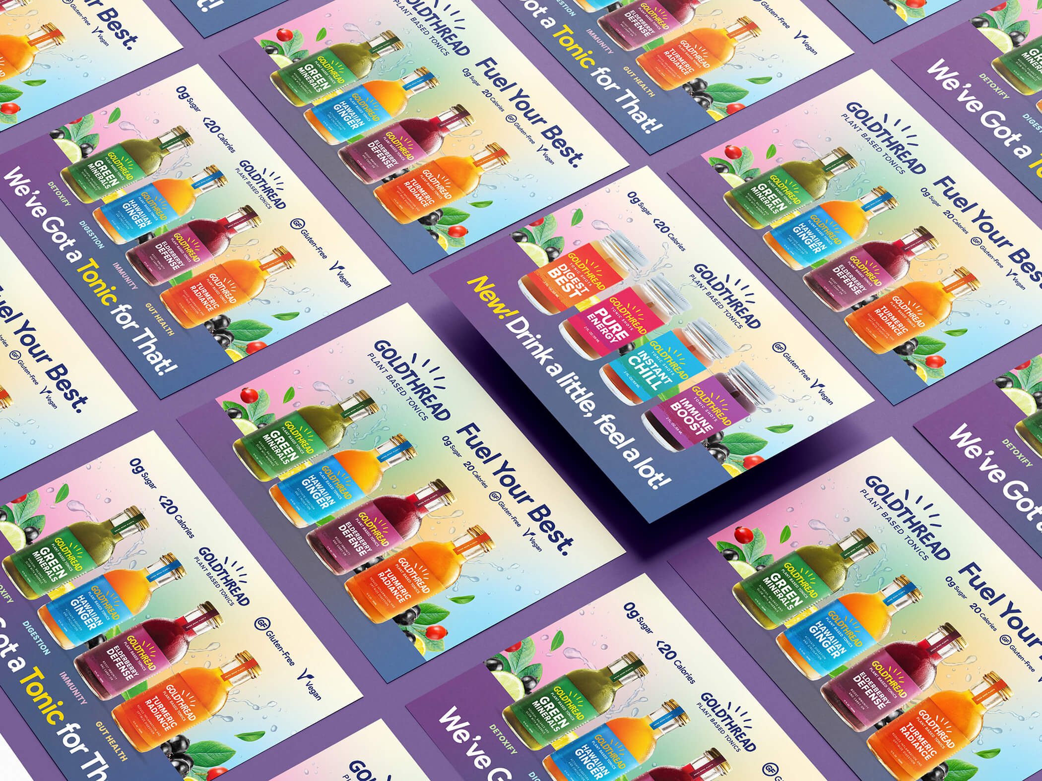 Plant-Based Tonic Drink Postcards