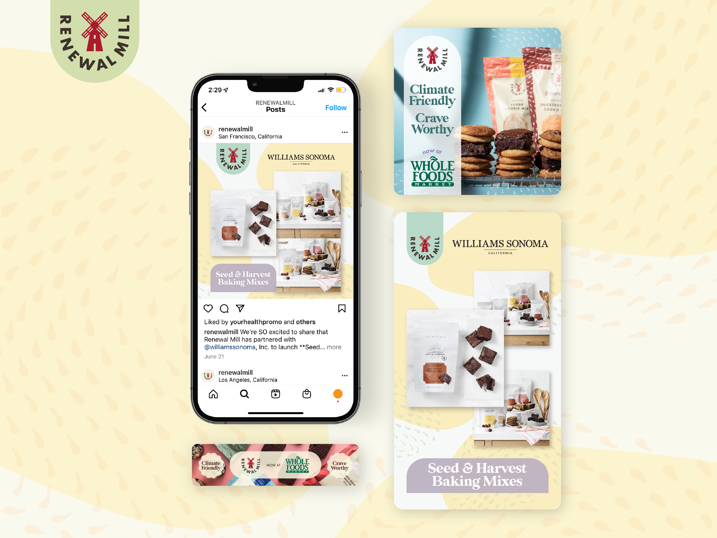 Brownie Cake Social Media Design