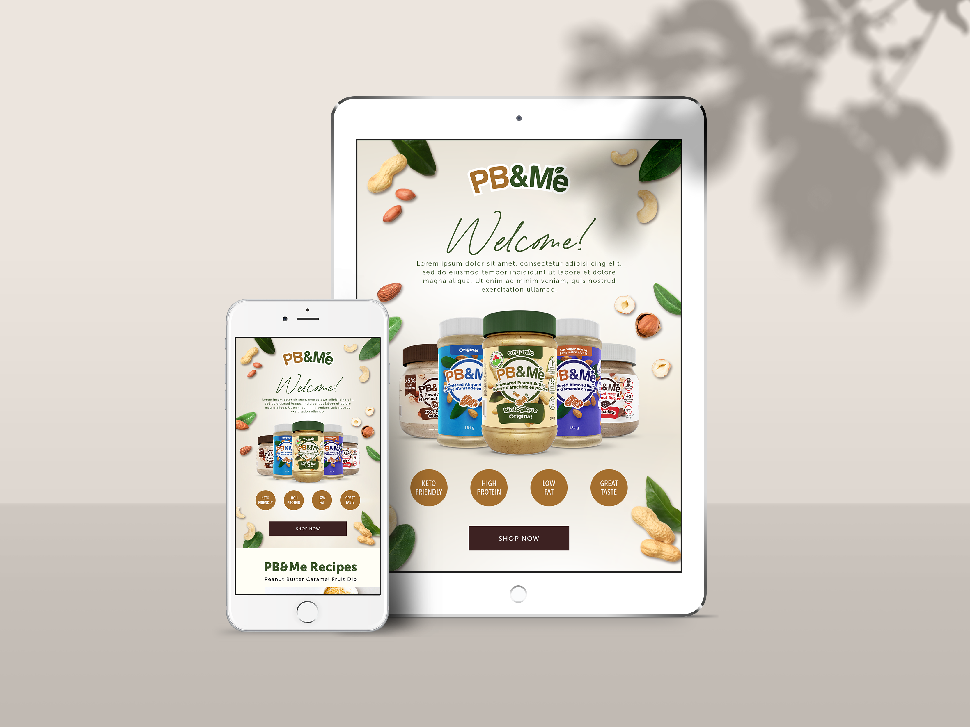 Peanut Butter Newsletter Design