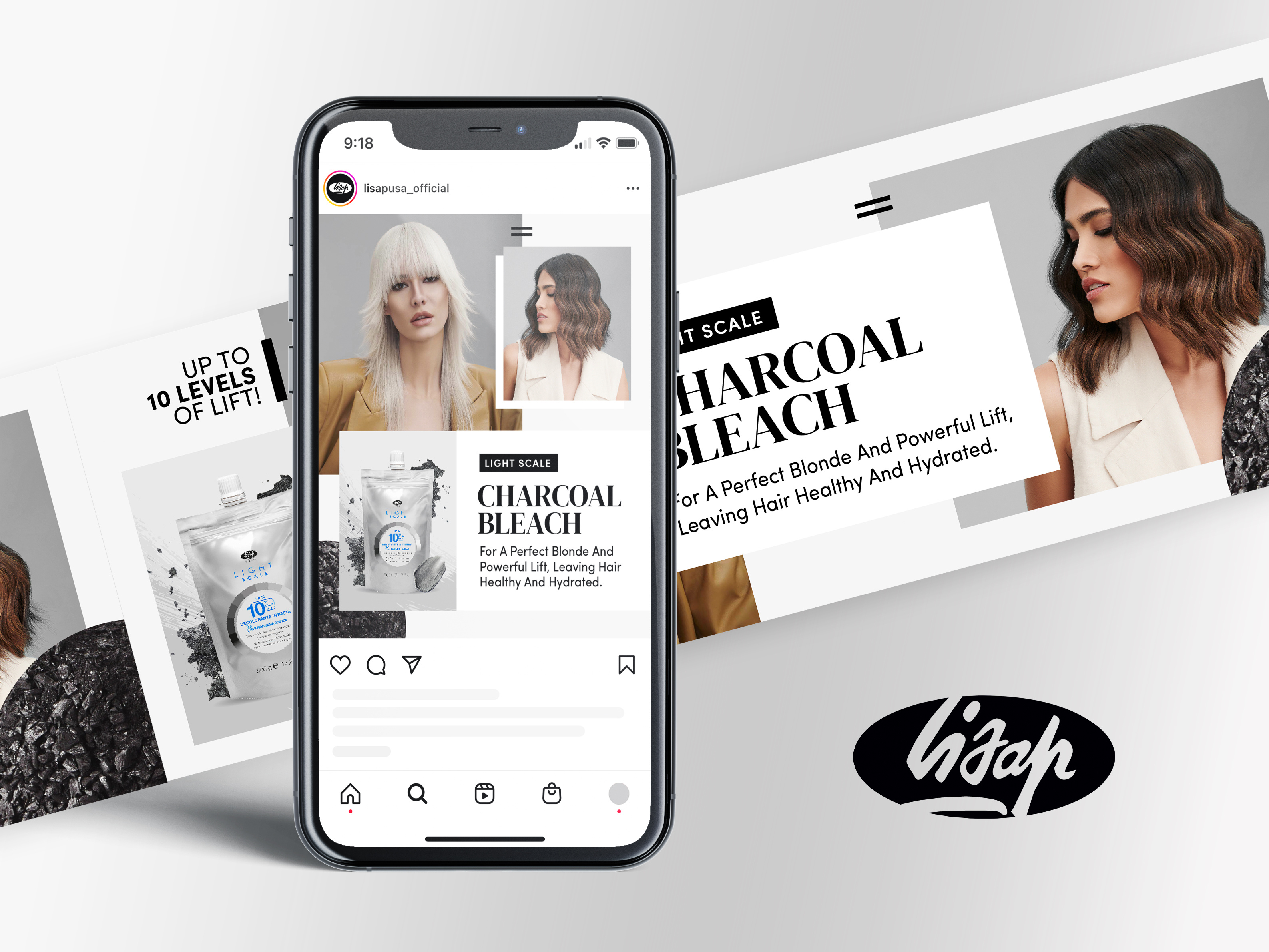 Hair Care Social Media Content Design
