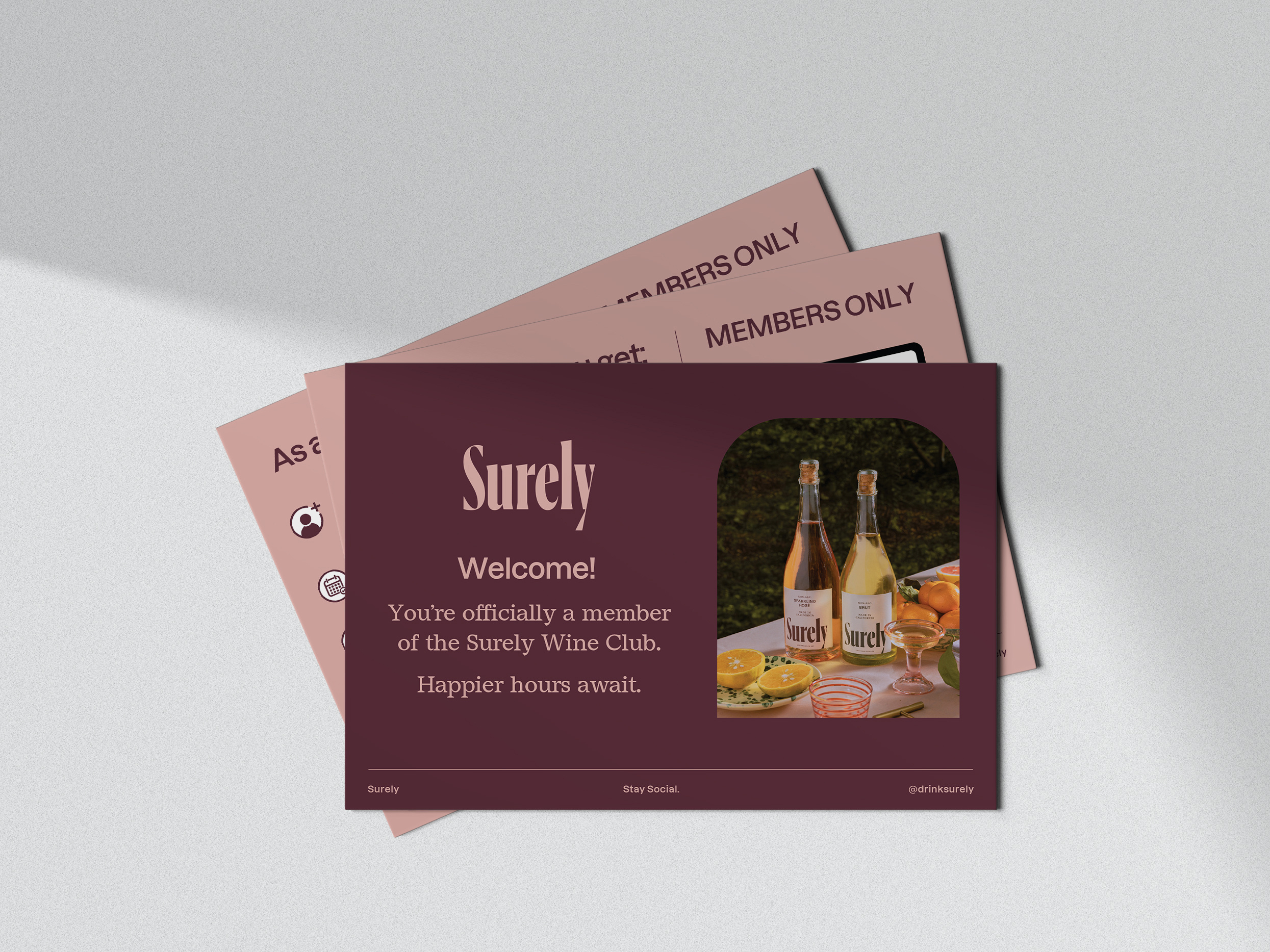 Wine Welcome Card