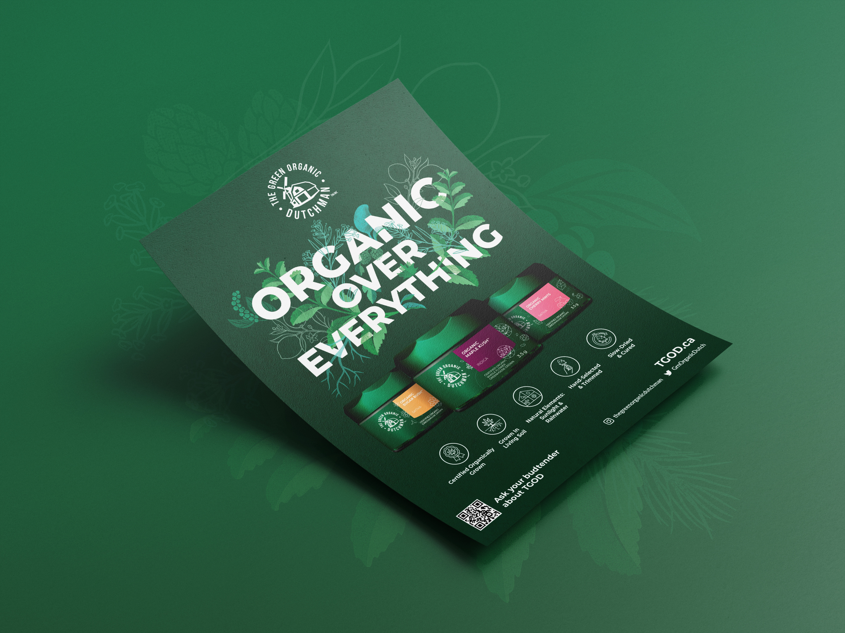 Cannabis Sell Sheet Print Design