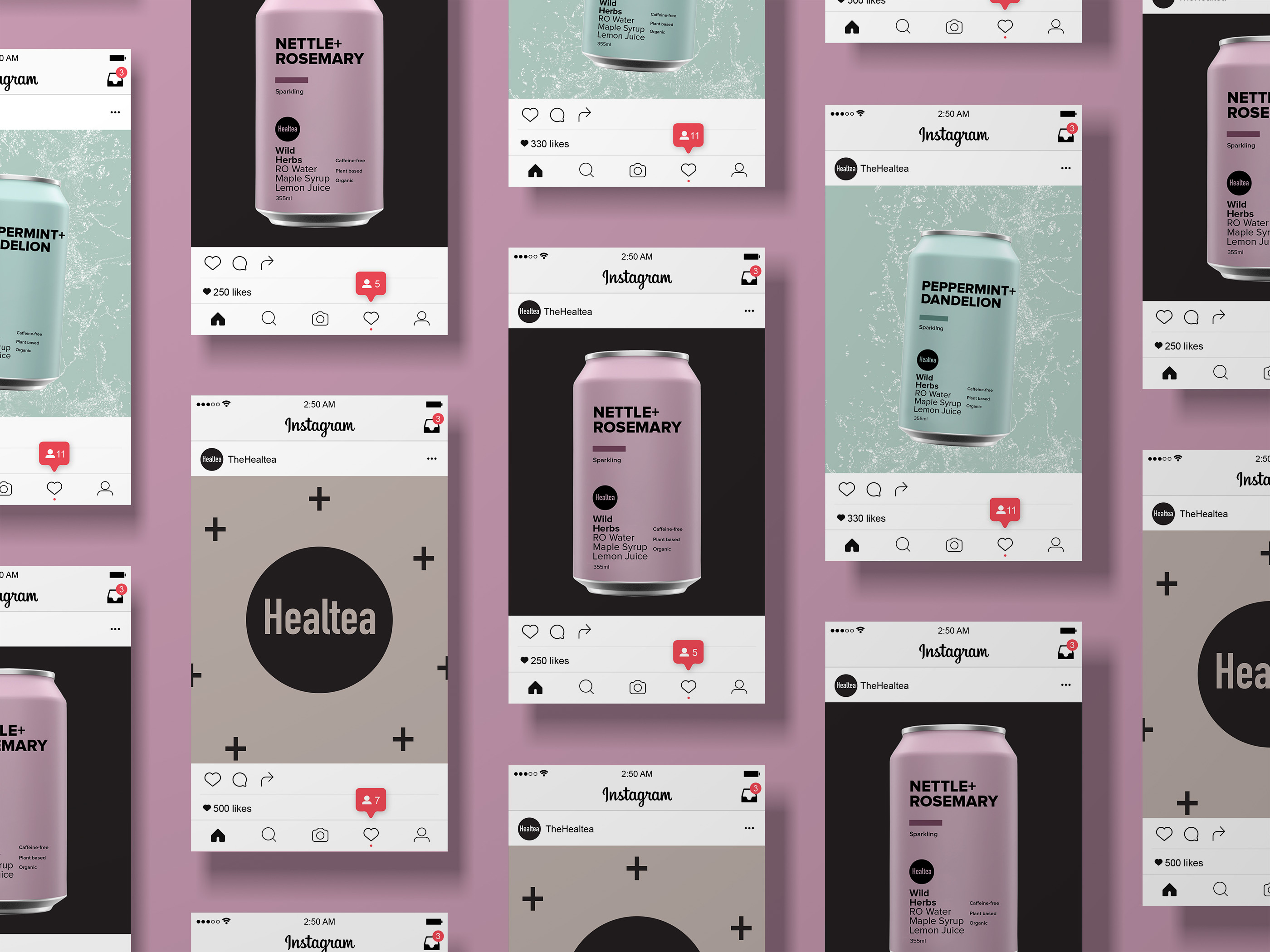 Healthy Tea Drink Social Media Design