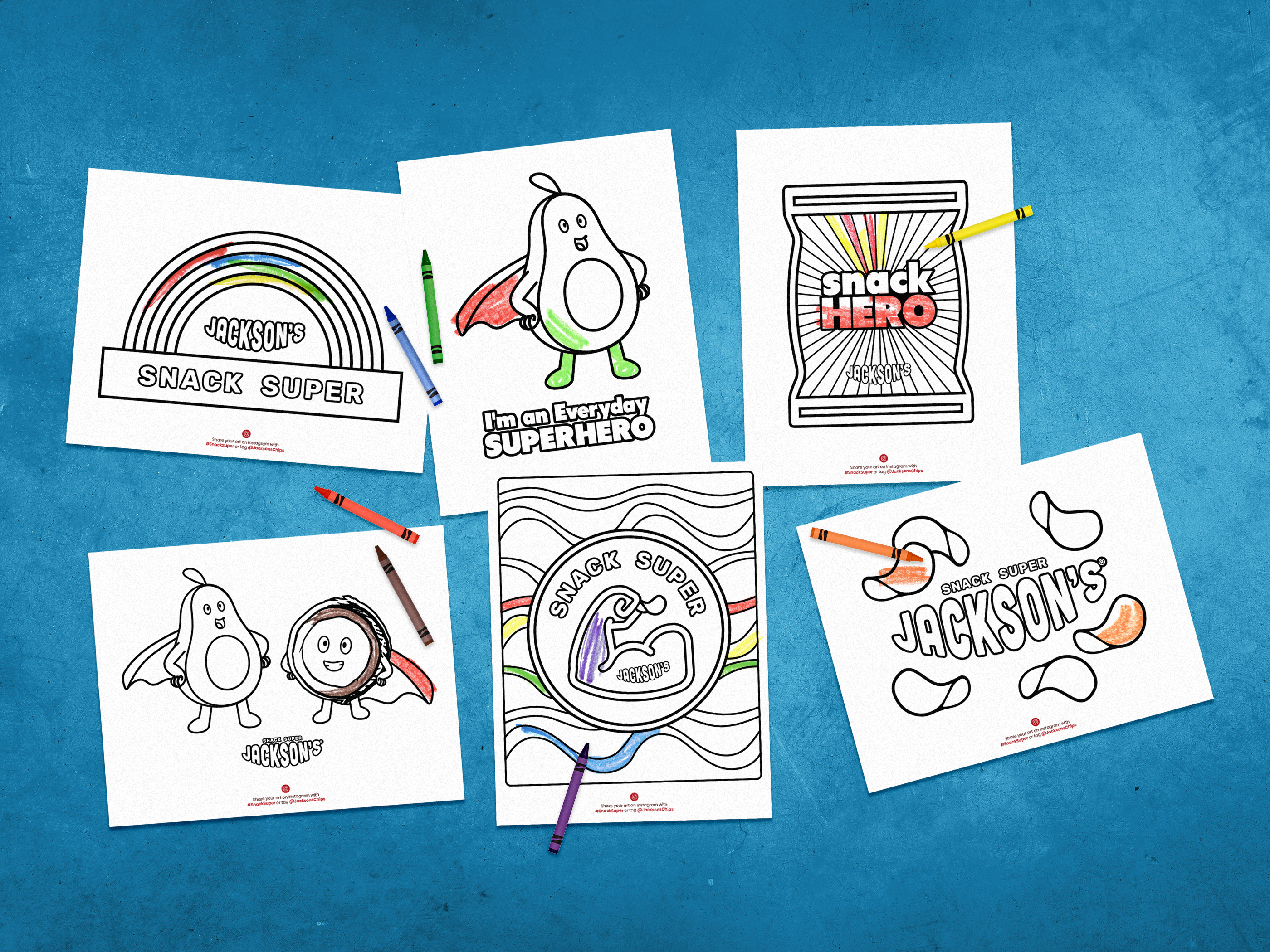 Snack Coloring Book Design