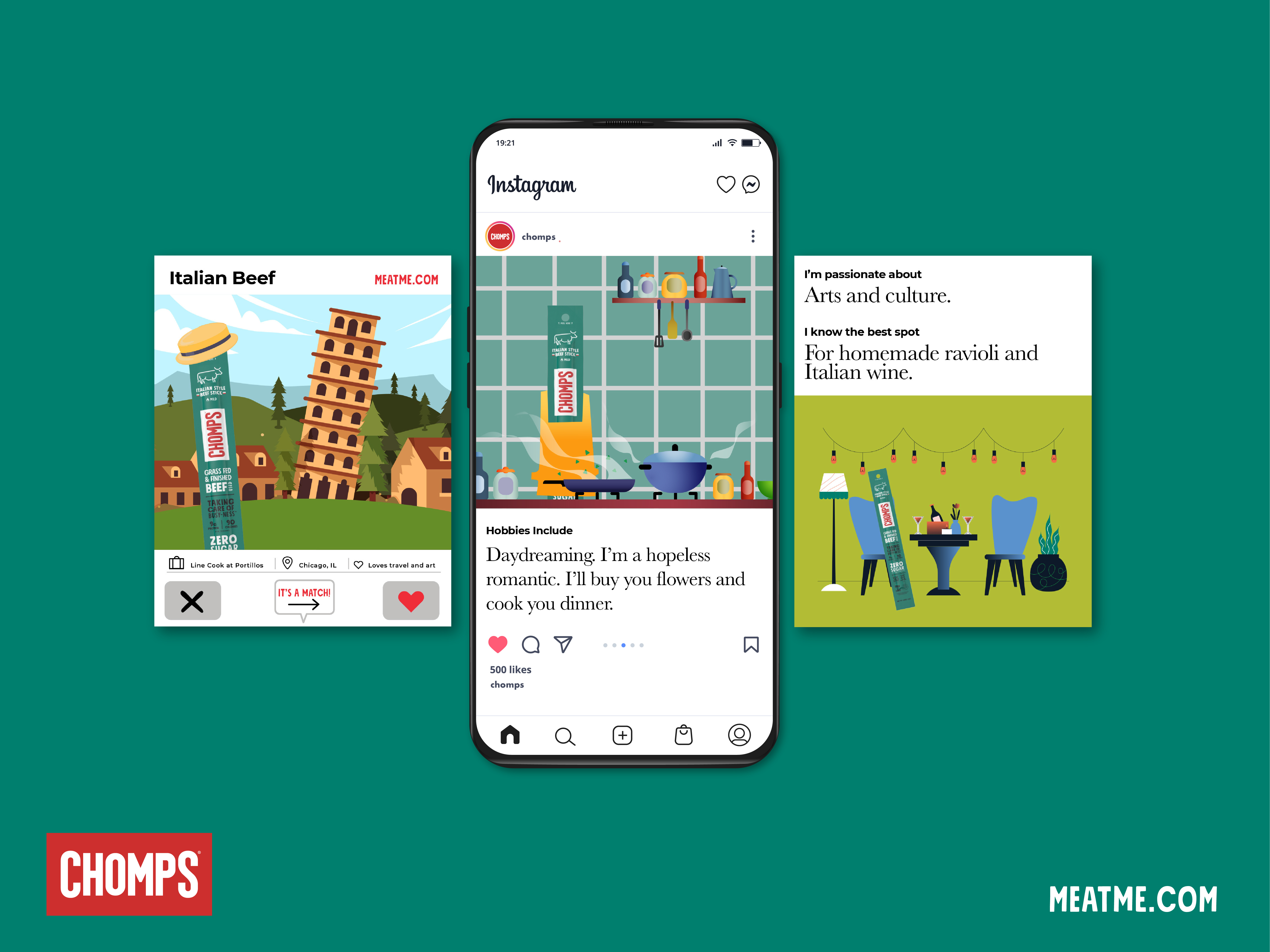 Meat Stick Social Media Ad Design