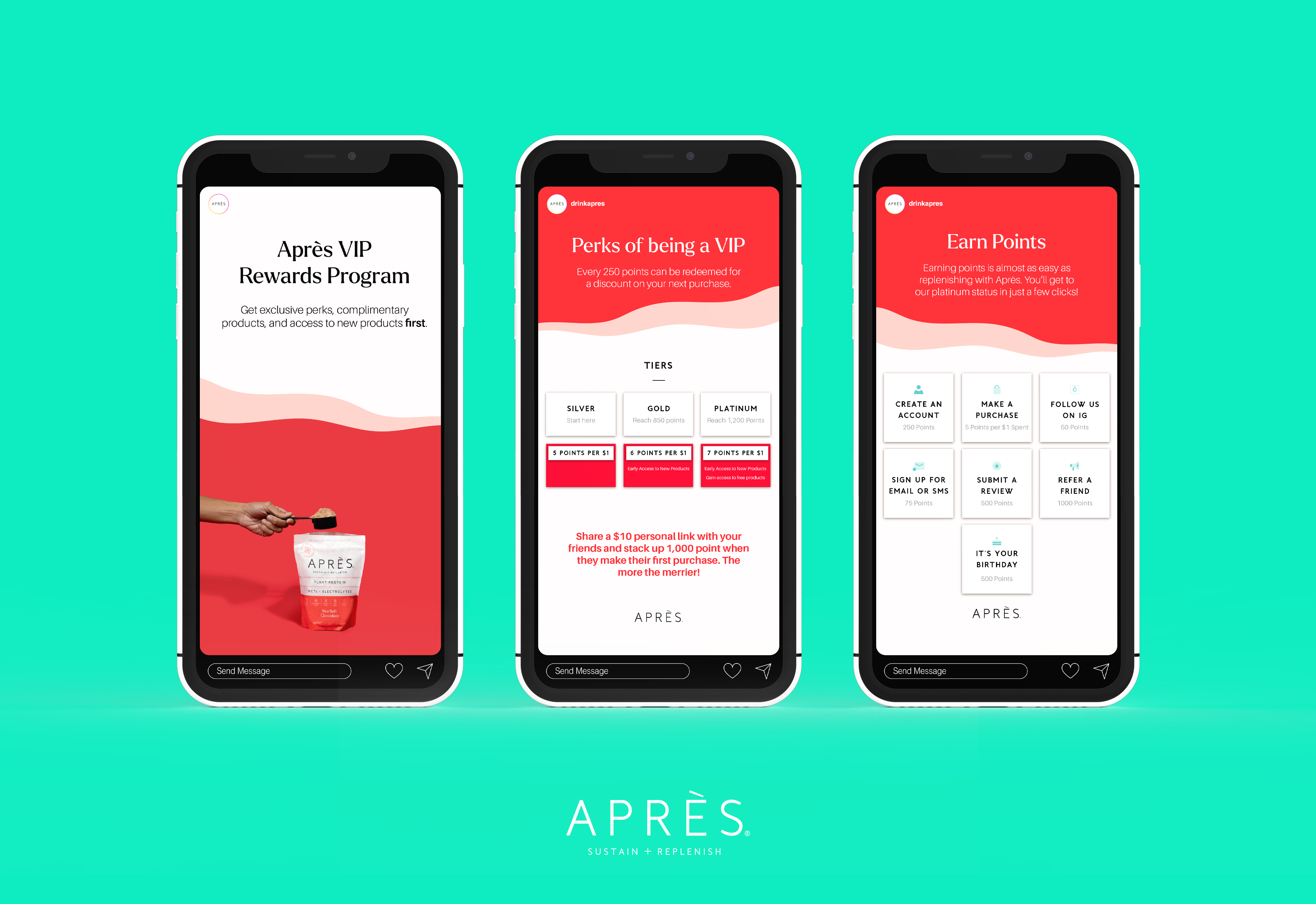 Social Media Story Design for Drink Brand