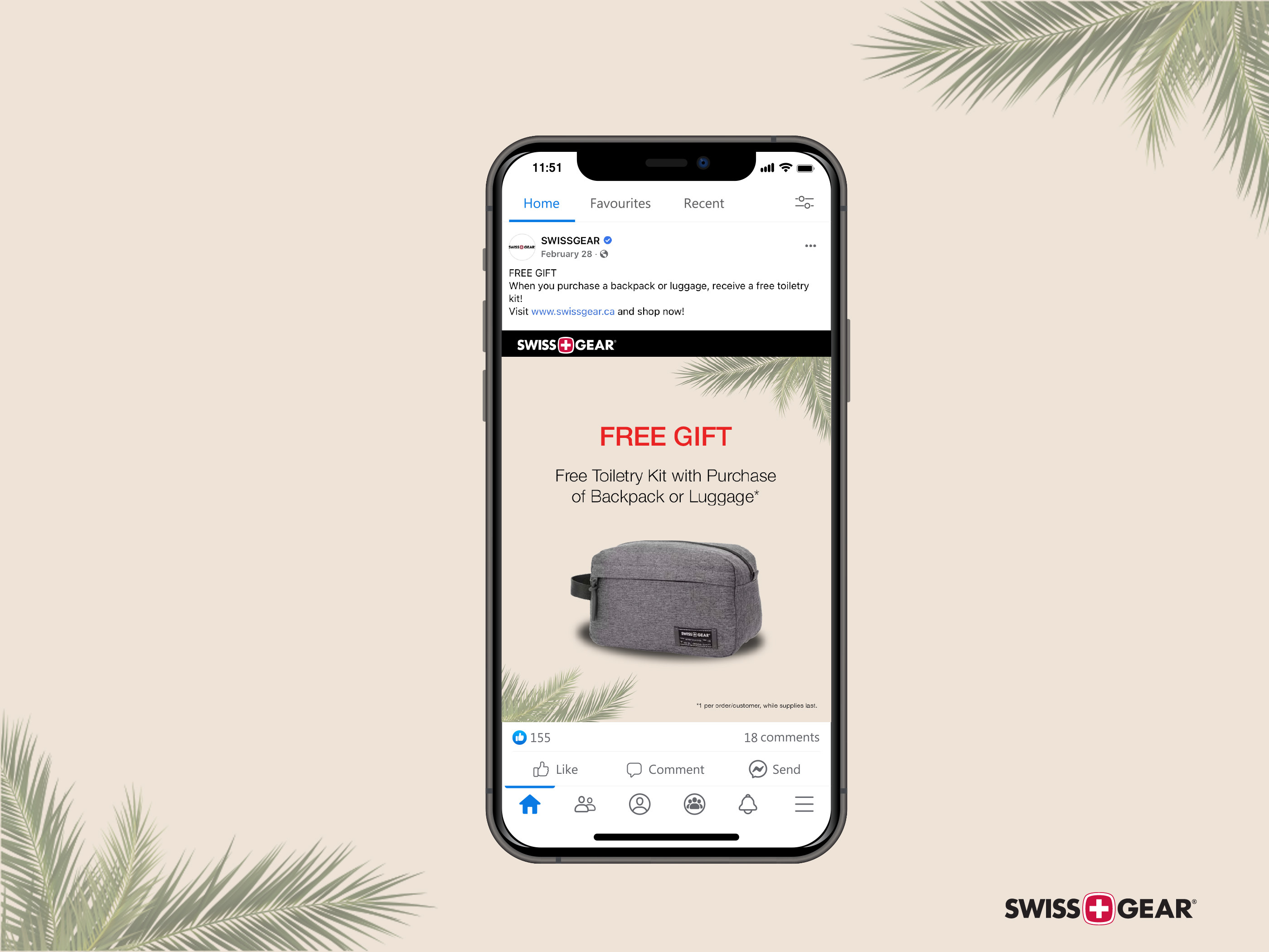 Social Media Post for Luggage Brand