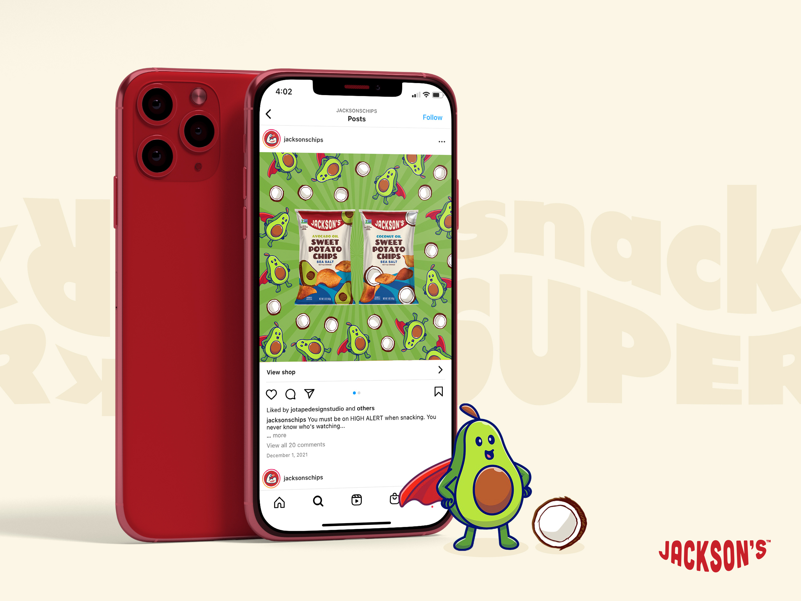 Social Media Design for Snack Company