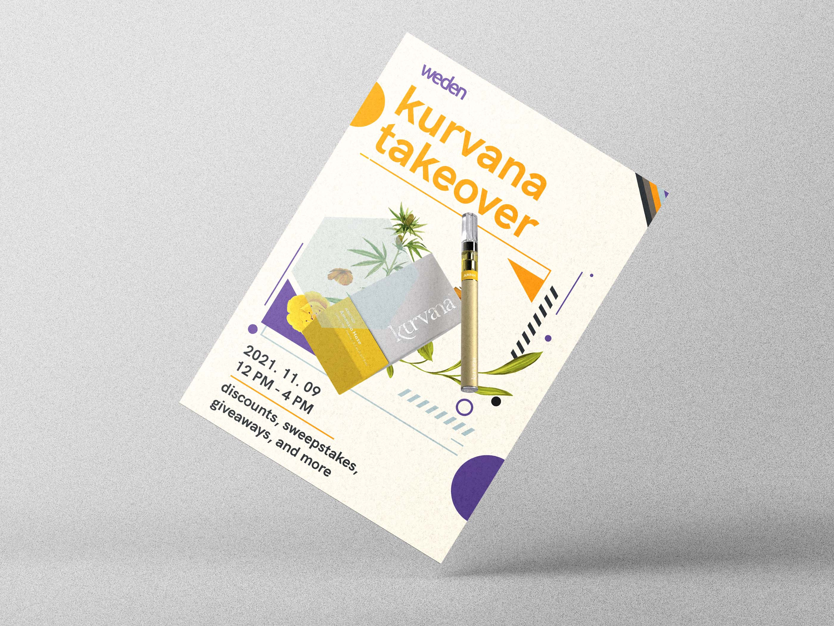 Cannabis Event Poster Design