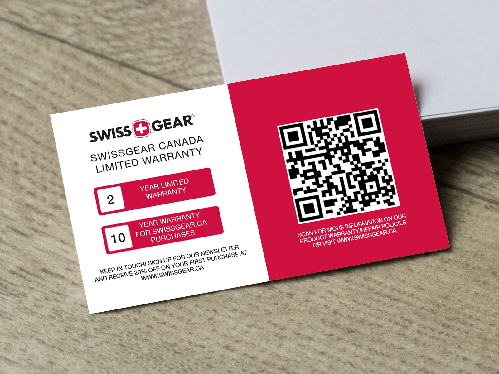 Ecommerce Warranty QR Code Business Card Design