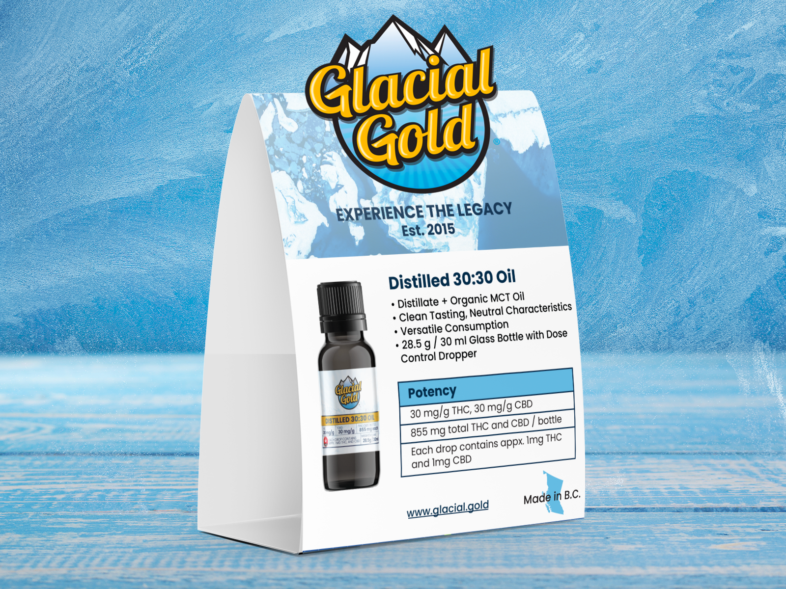 Cannabis CBD Product Tent Card Design