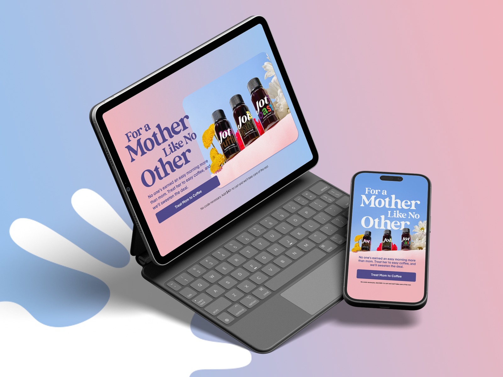 Web Banner for DTC Coffee Brand